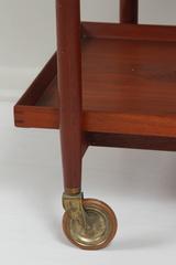 Danish Teak Wood Tea Cart