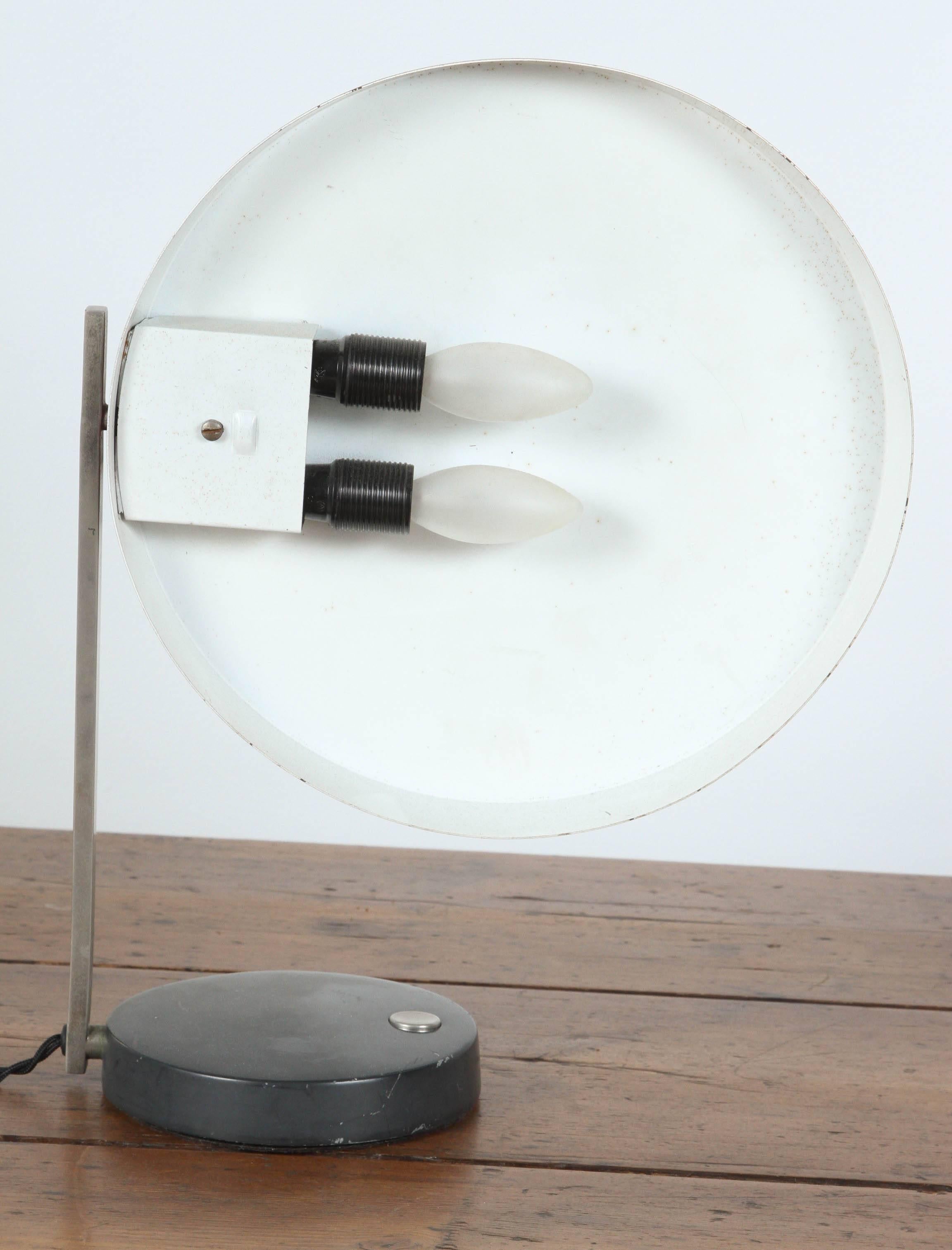 German Enamel Circular Lamp 1