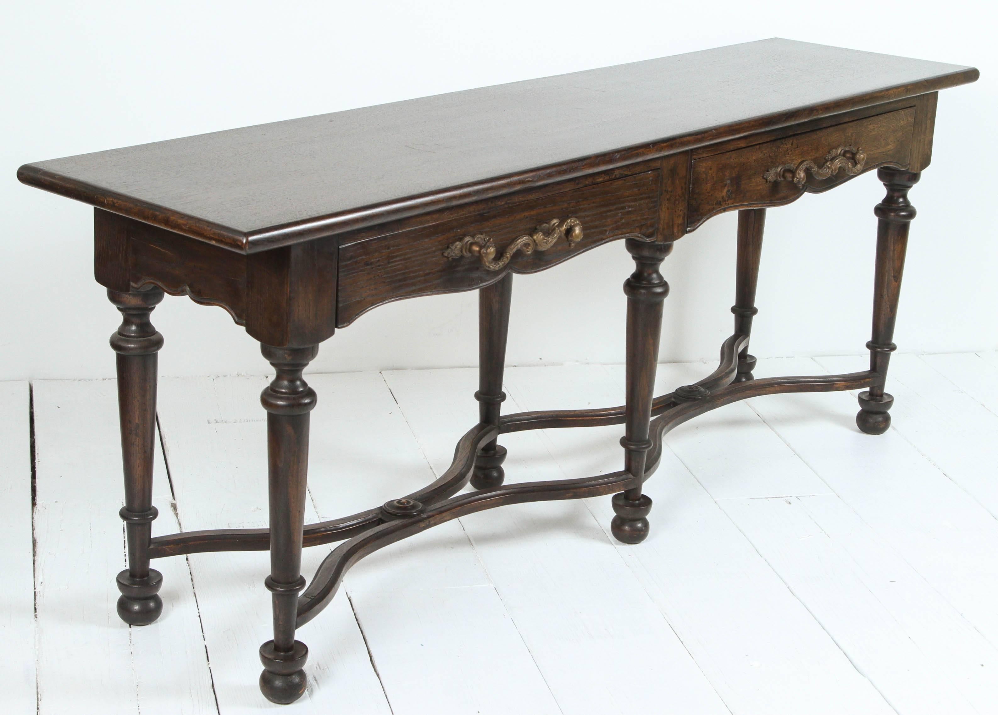 Console with Wrought Iron Handles 4