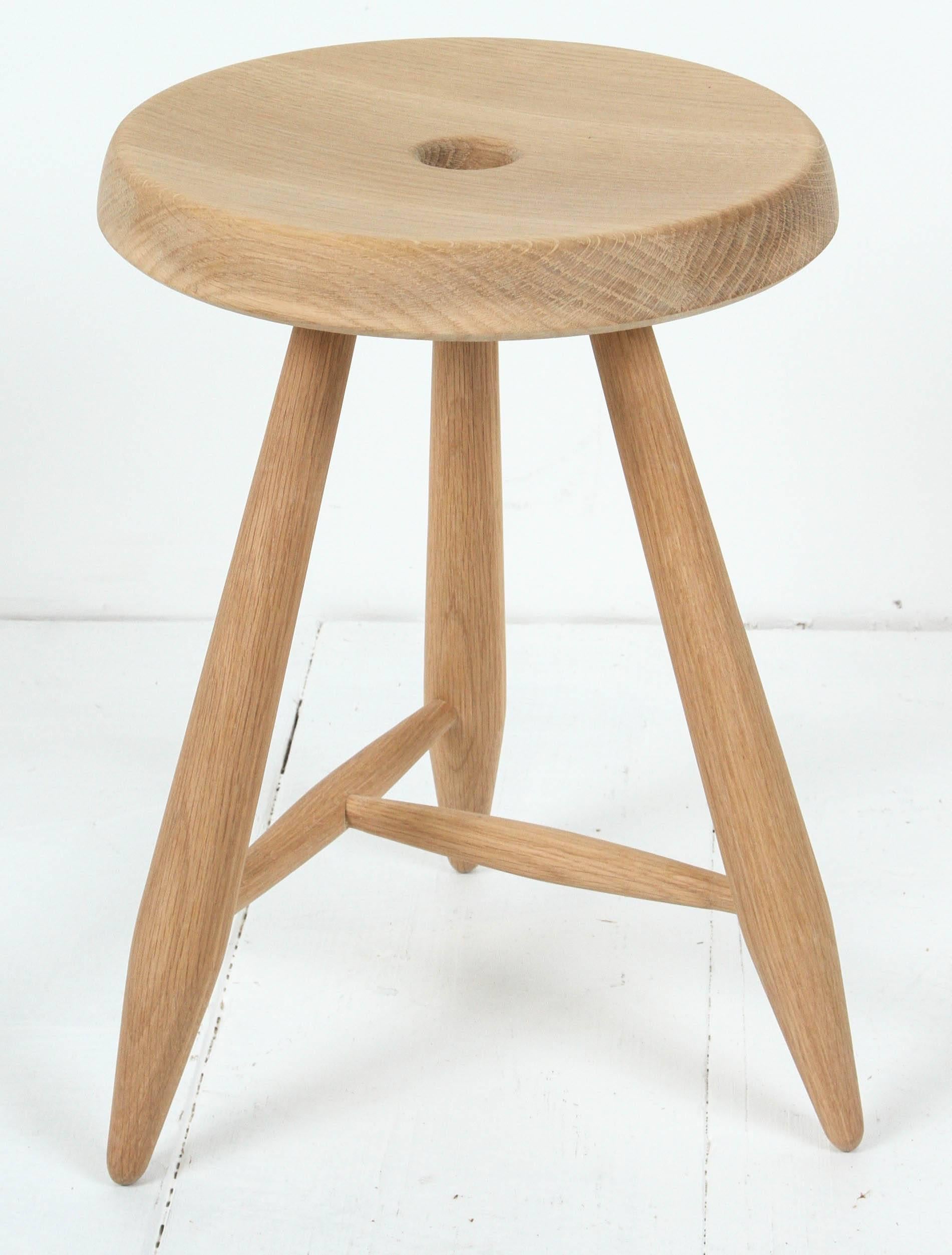 white oak stool