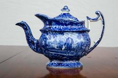 Washington Standing at His Tomb, Staffordshire Teapot and Cover, 19th Century