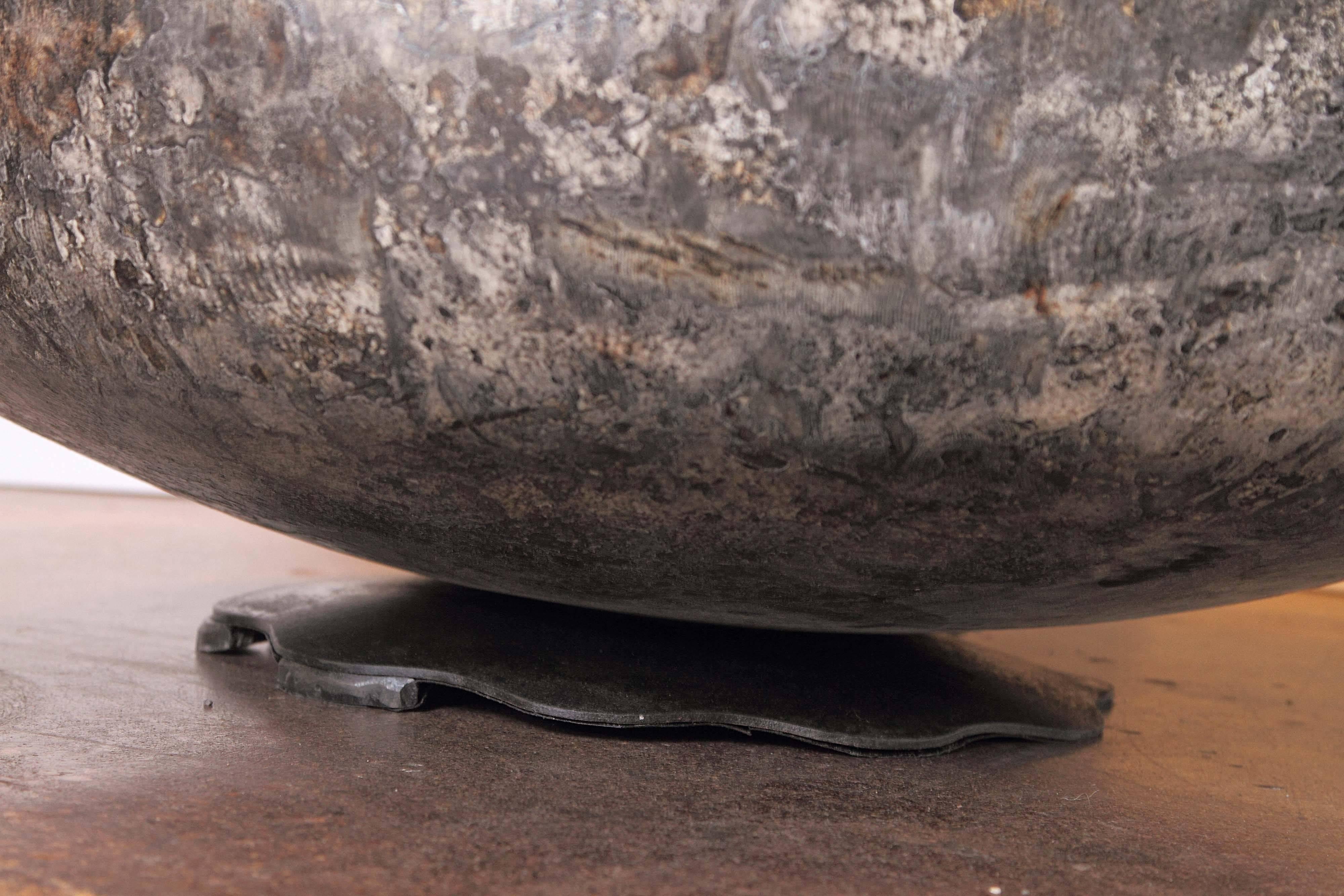 Mid-20th Century Transitional Round Low Coffee Table
