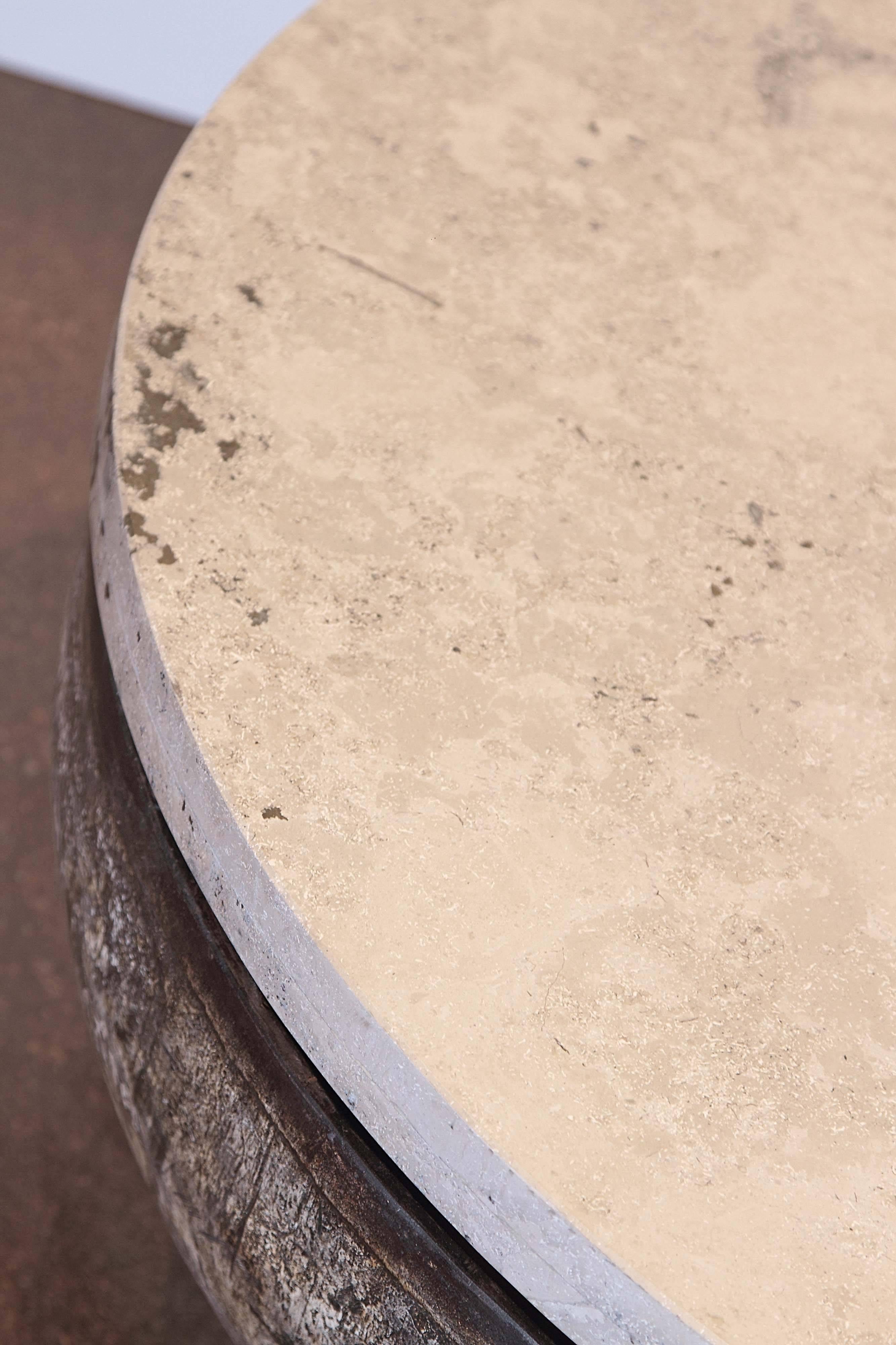 Transitional Round Low Coffee Table 2