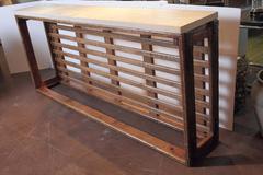 French Retro Tall Narrow Console Table