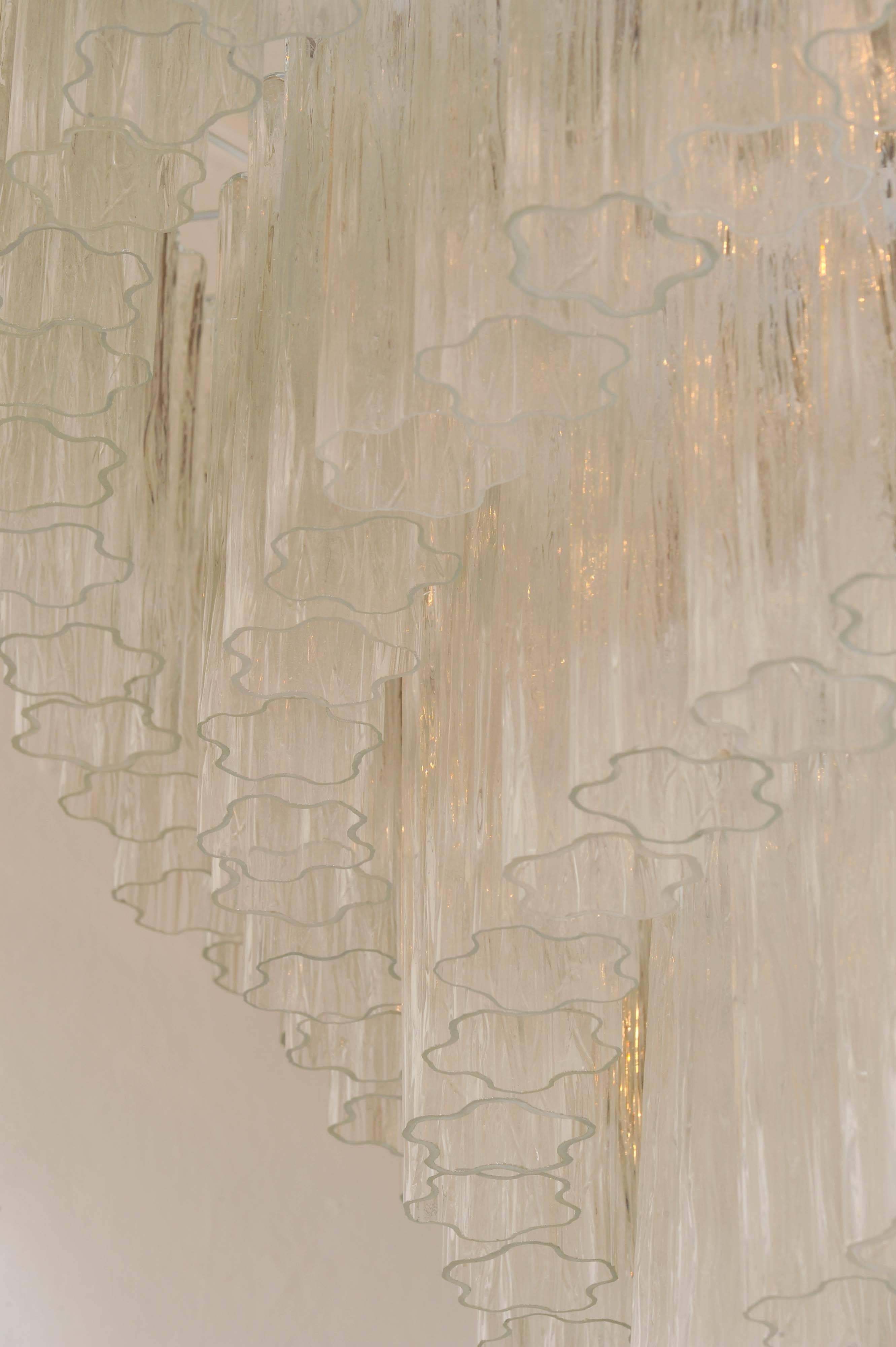 Contemporary Venetian Murano Chandelier For Sale