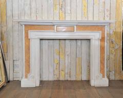 Grand English Neoclassical Marble Fireplace Surround