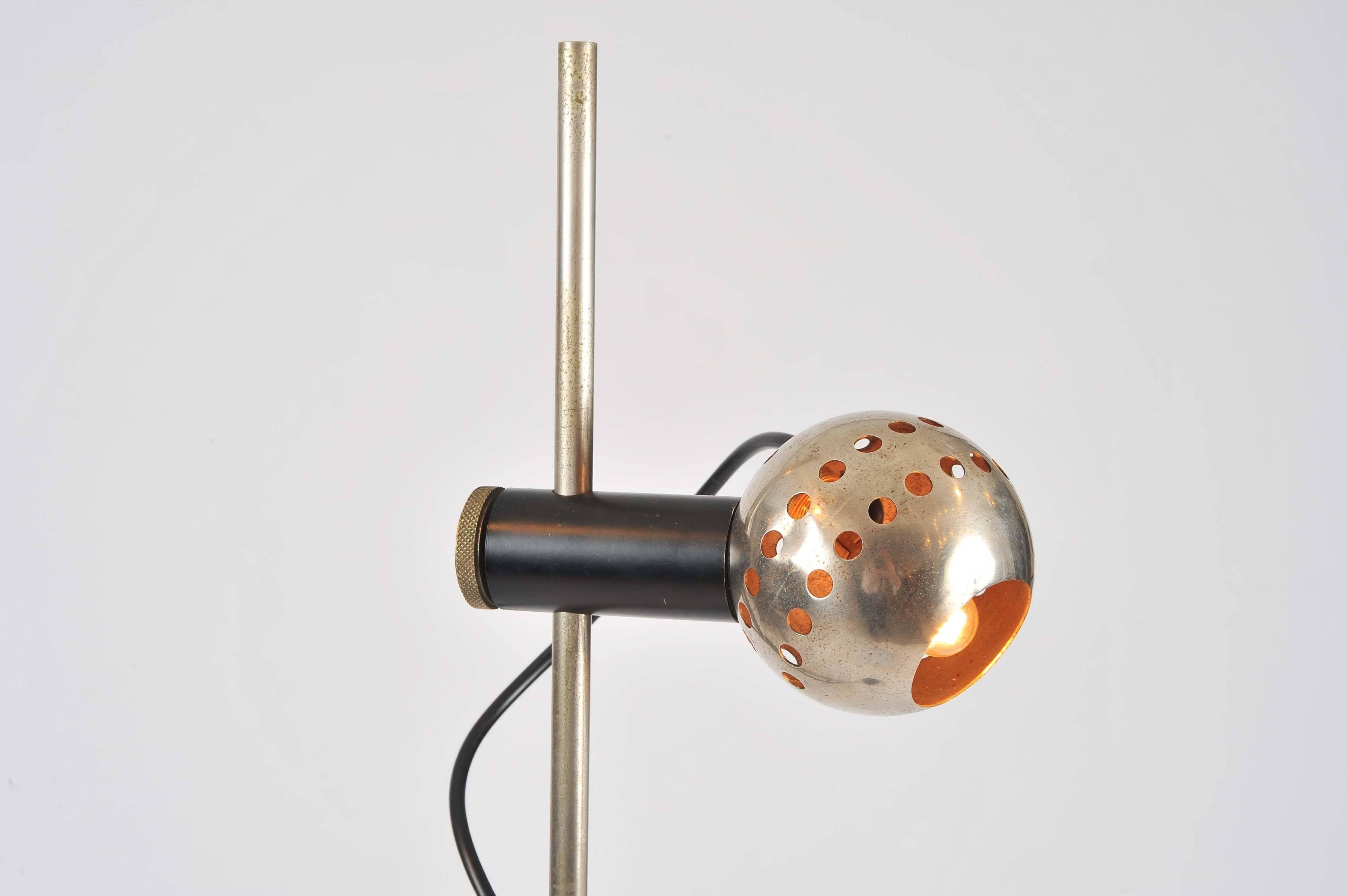 Mid-20th Century Magnetic Shade Floor Lamp by Angelo Lelli for Arredoluce For Sale