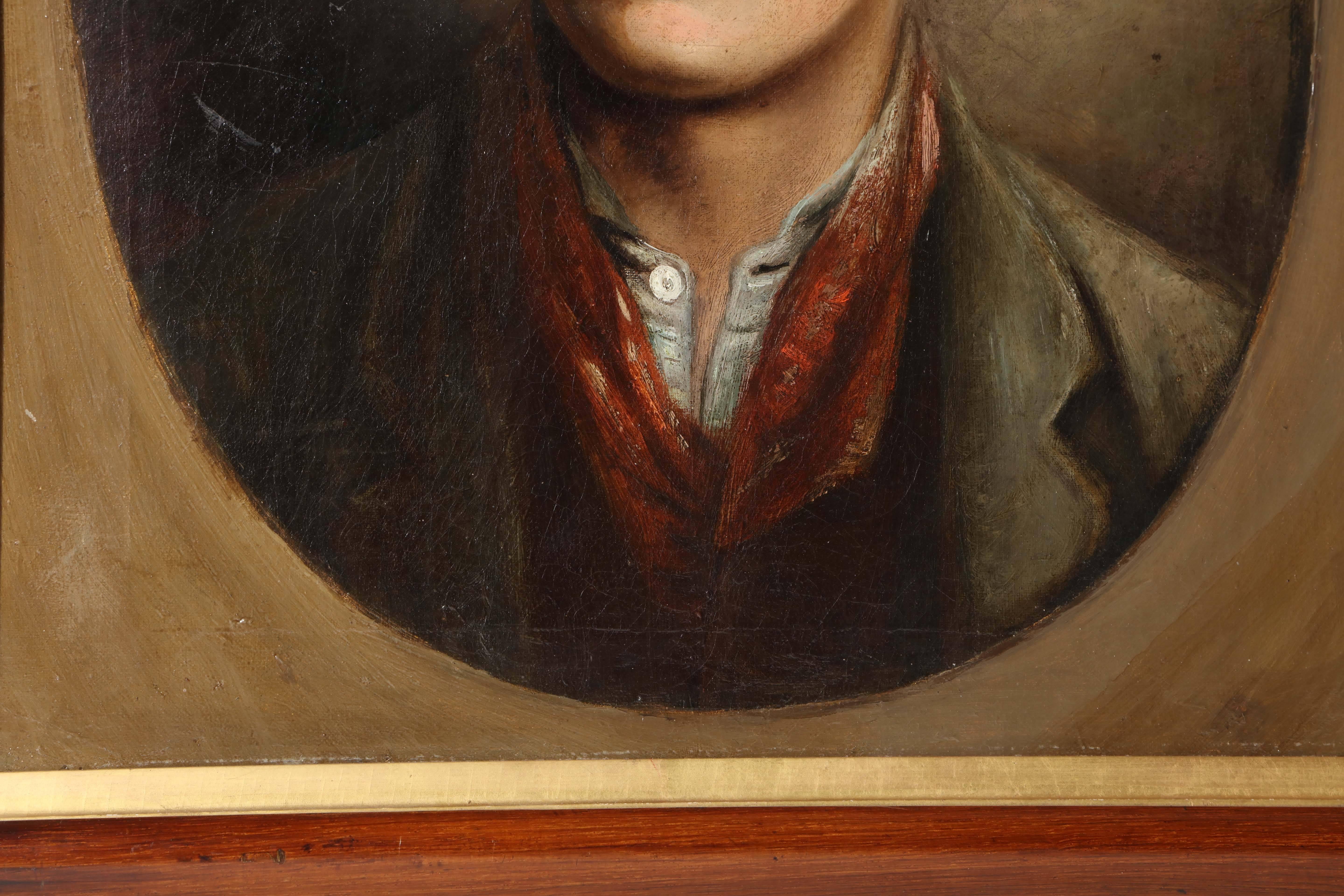 19th Century Irish, Oil on Canvas of a Young Man 3