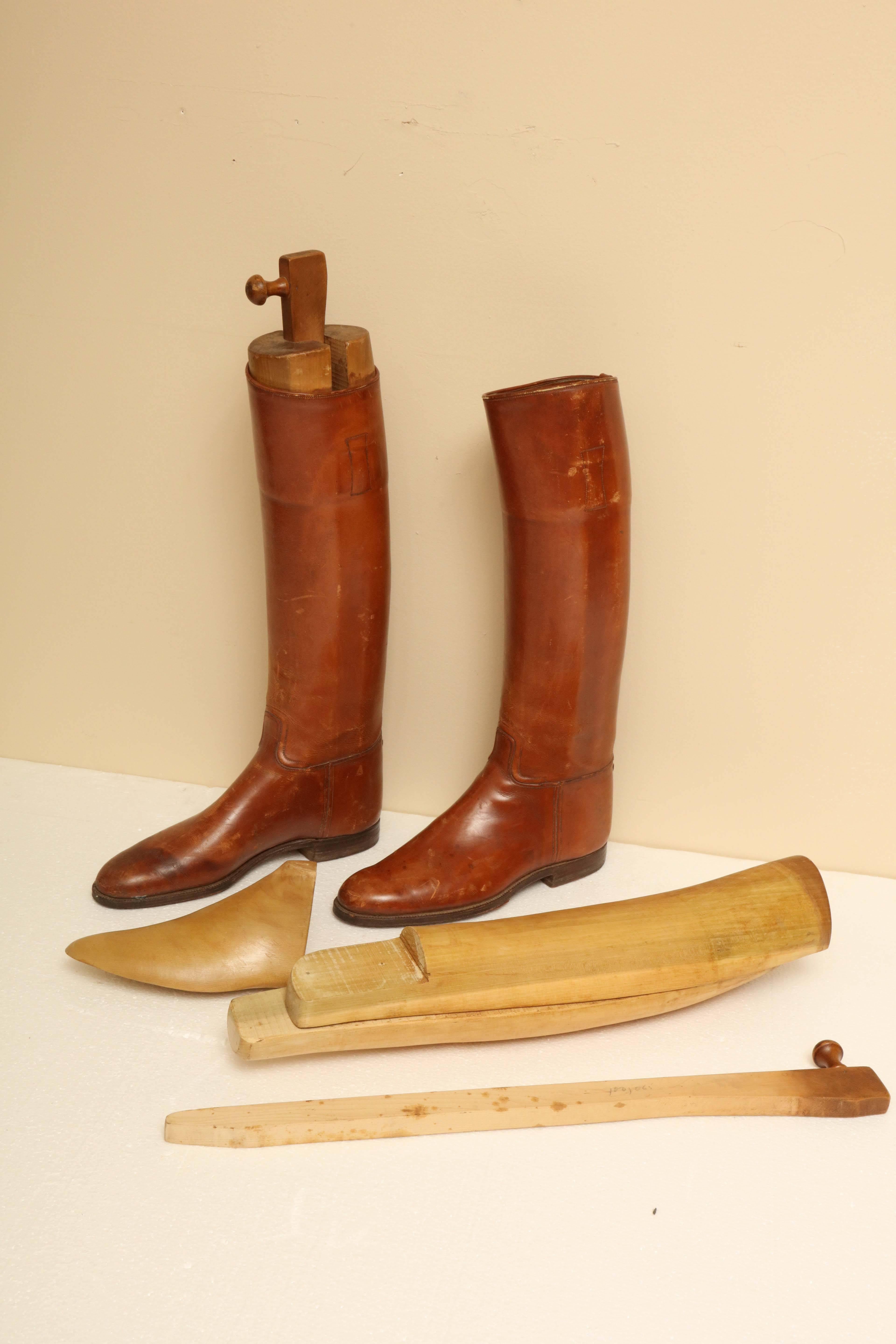 Pair of English Riding Boots with Custom Boot Trees 2