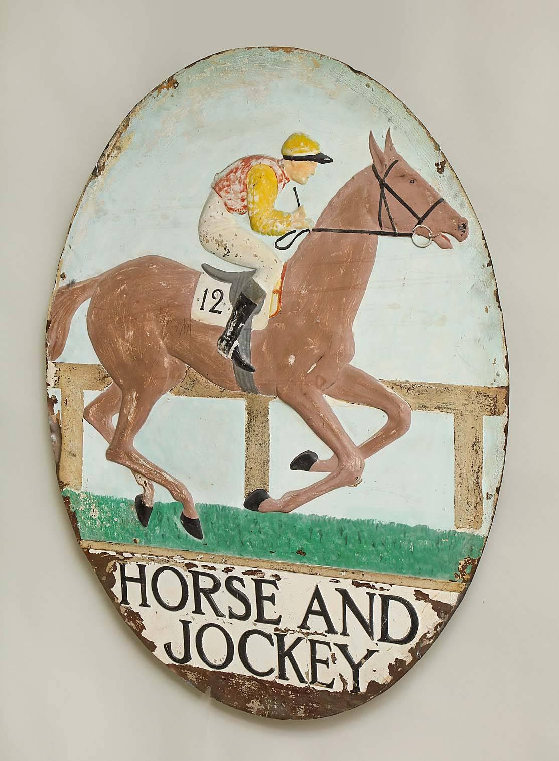 Early 20th Century Painted Copper Pub Sign 