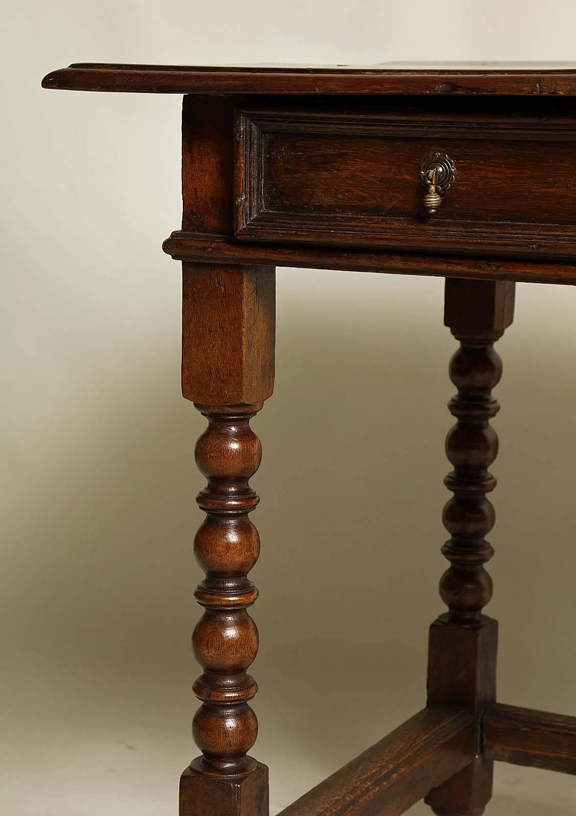 Baroque James II Oak Side Table