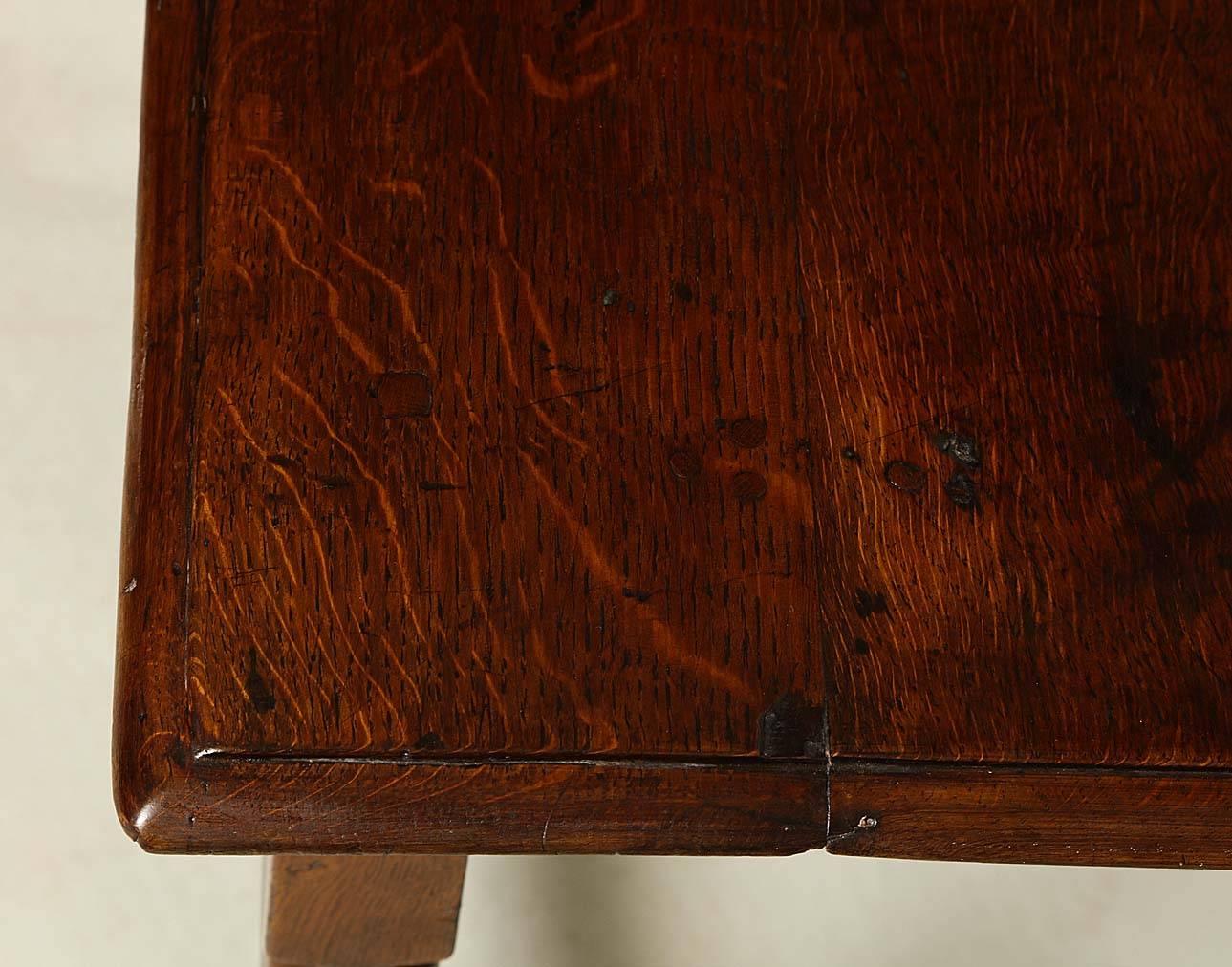 English James II Oak Side Table