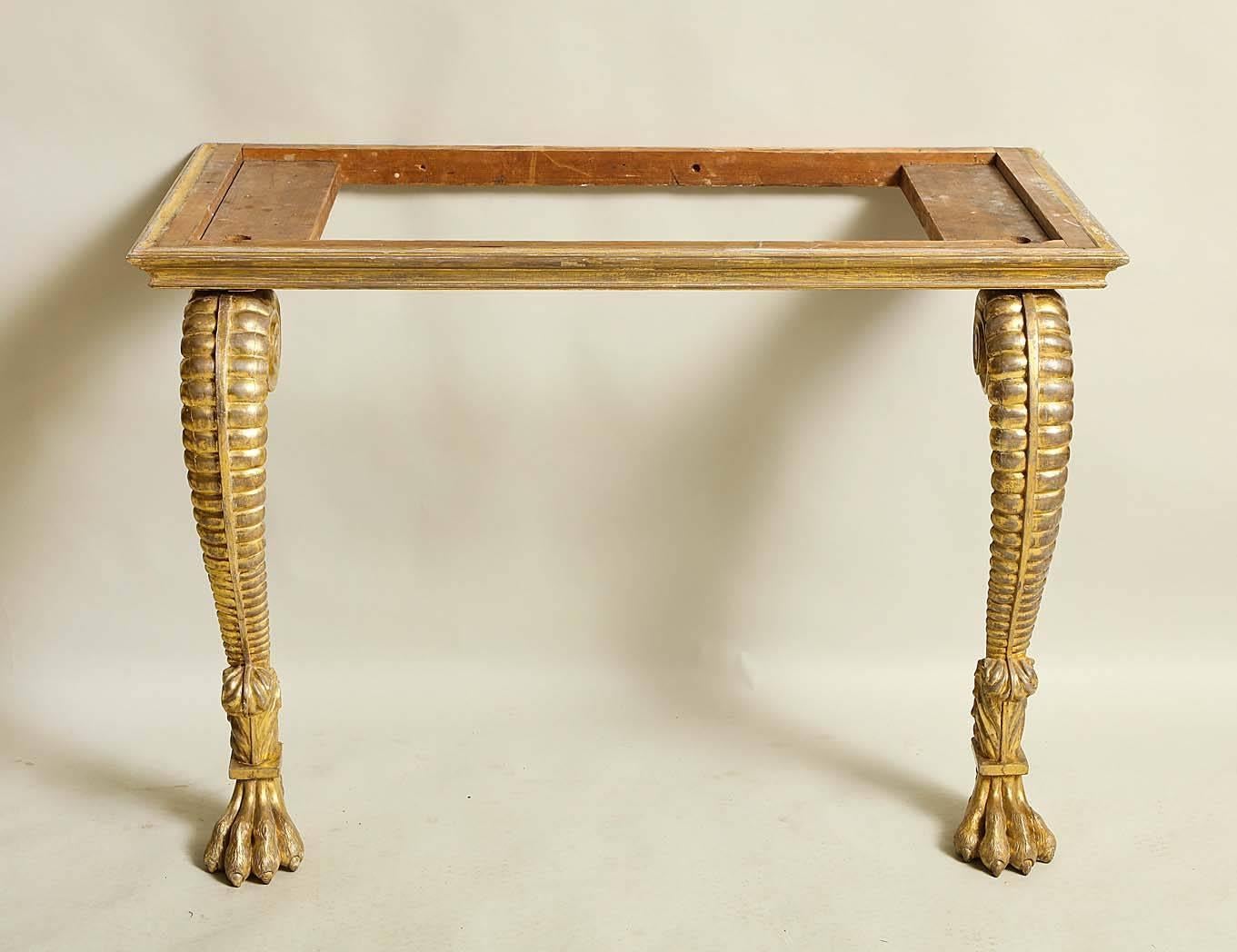 Irish Regency Giltwood Pier Table In Good Condition In Greenwich, CT