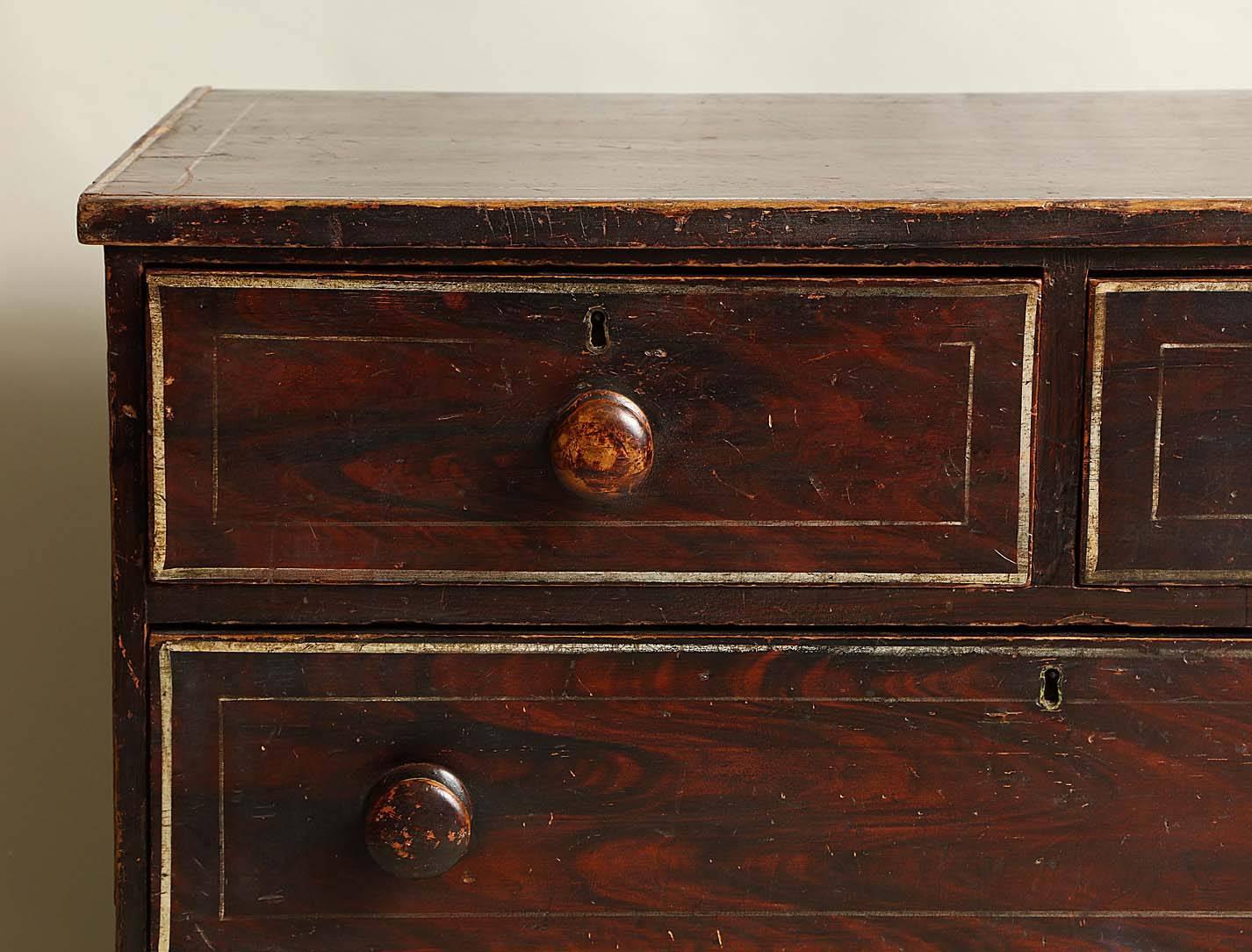 William IV 19th Century English Painted Chest of Drawers