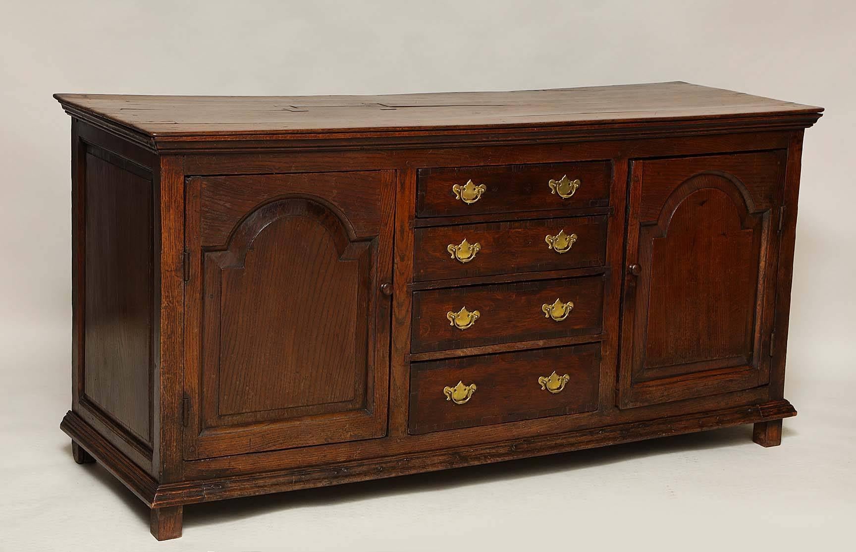 George II 18th Century Welsh Low Cabinet Dresser