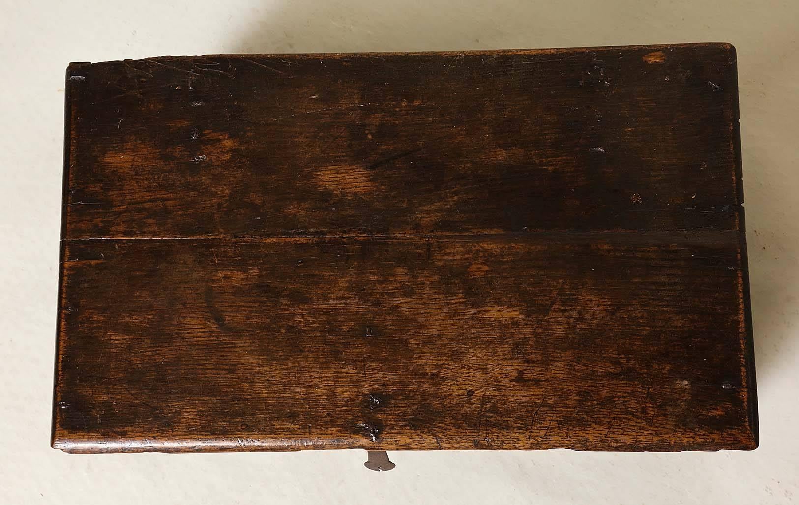 Jacobean 17th Century Welsh Oak Document Box