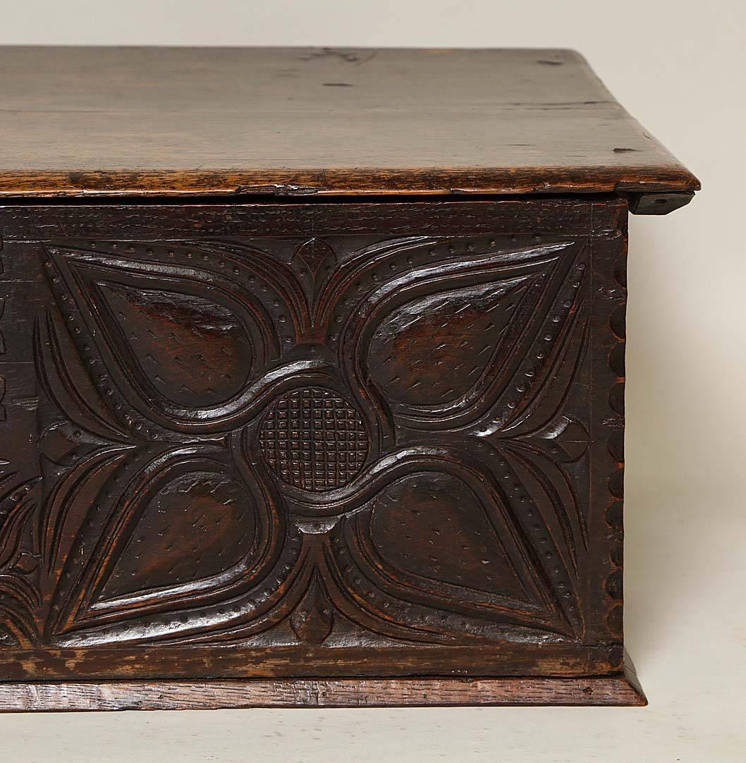17th Century Welsh Oak Document Box 1