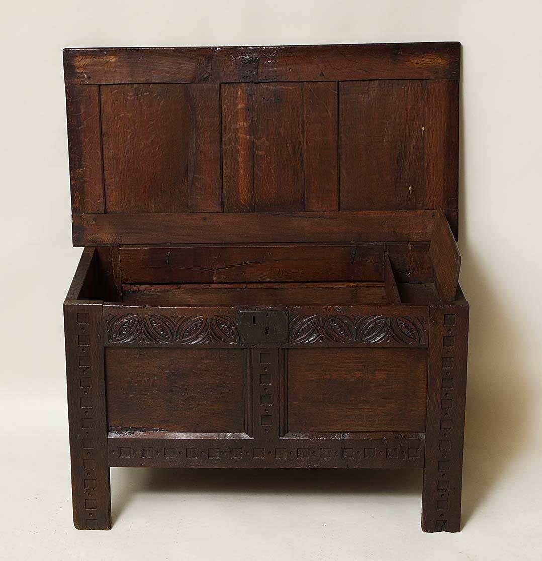 Late 17th Century 17th Century English Oak Coffer