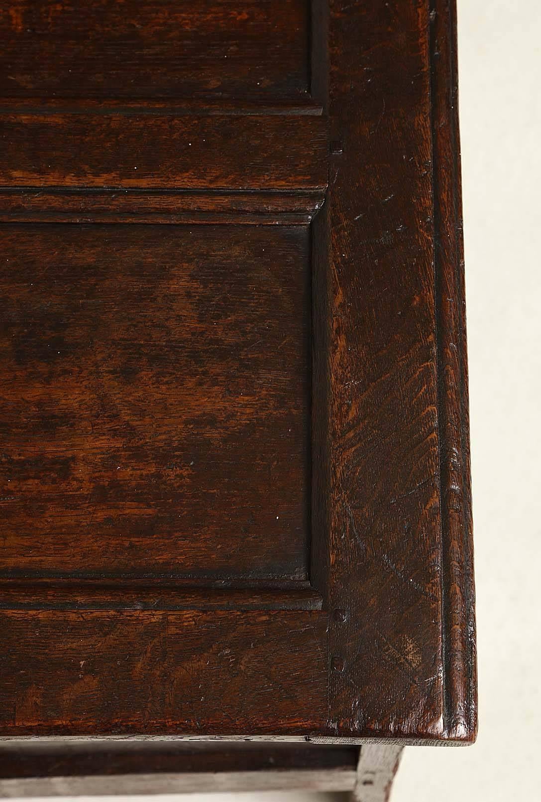 17th Century English Oak Coffer 3
