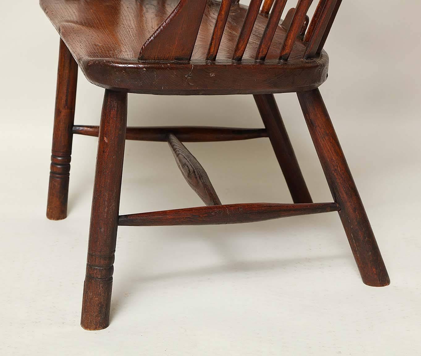 18th Century English Comb Back Windsor Chair 1