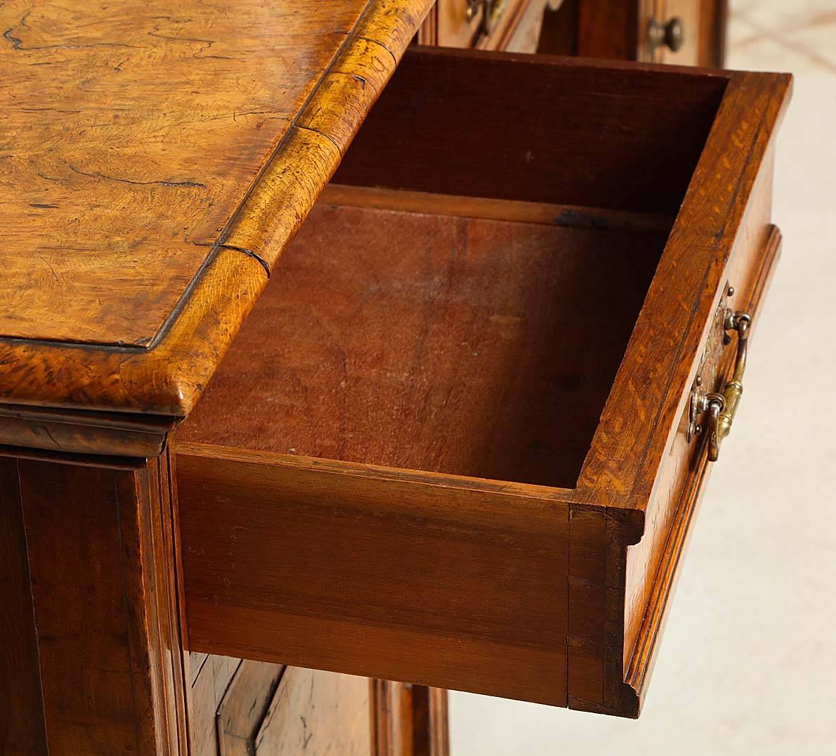 Aesthetic Movement Burl Oak Serving Cabinet For Sale 1