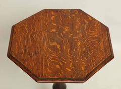 English Country Oak Octagonal Tripod Table