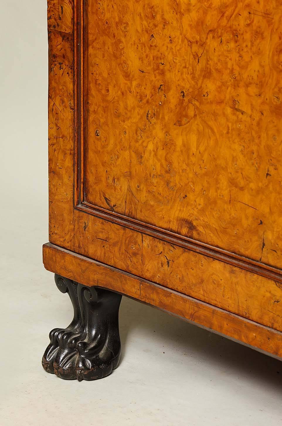 Regency Early 19th Century Burr Oak Cabinet
