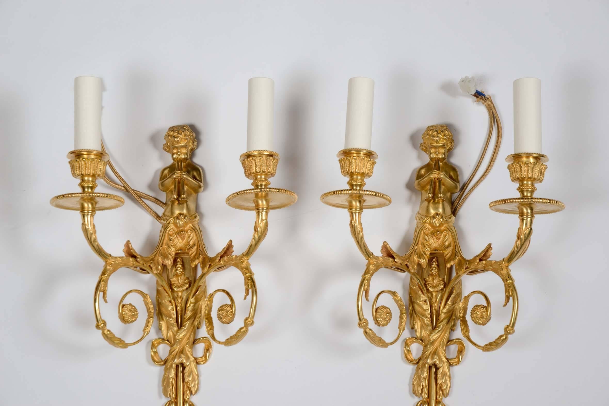 Louis XVI Pair of Wall Sconces For Sale
