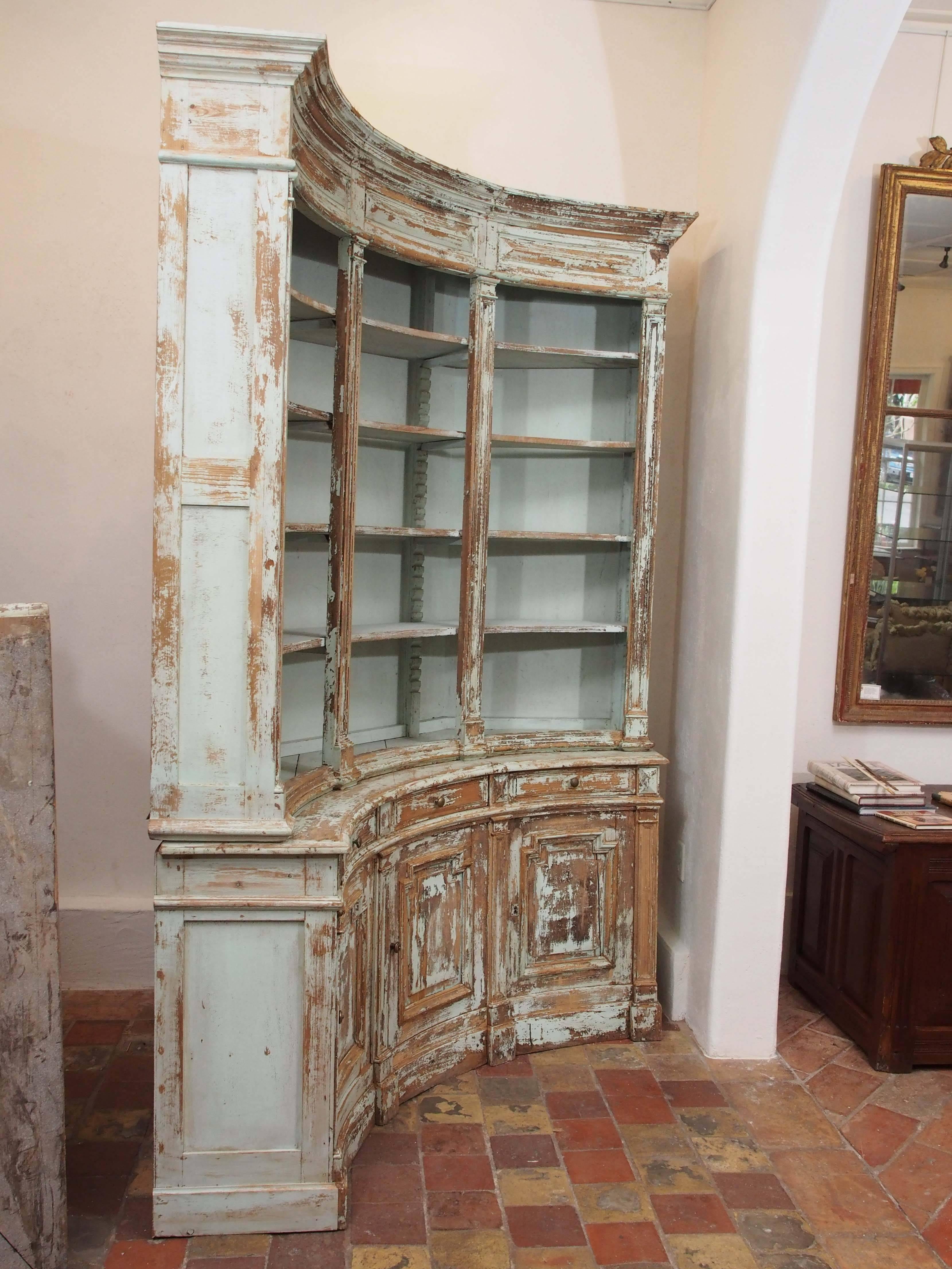 19th Century Directoire Style Curved Bibliotheque For Sale 1