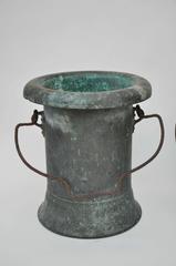 19th Century Pair of Verdigris Vessels from France