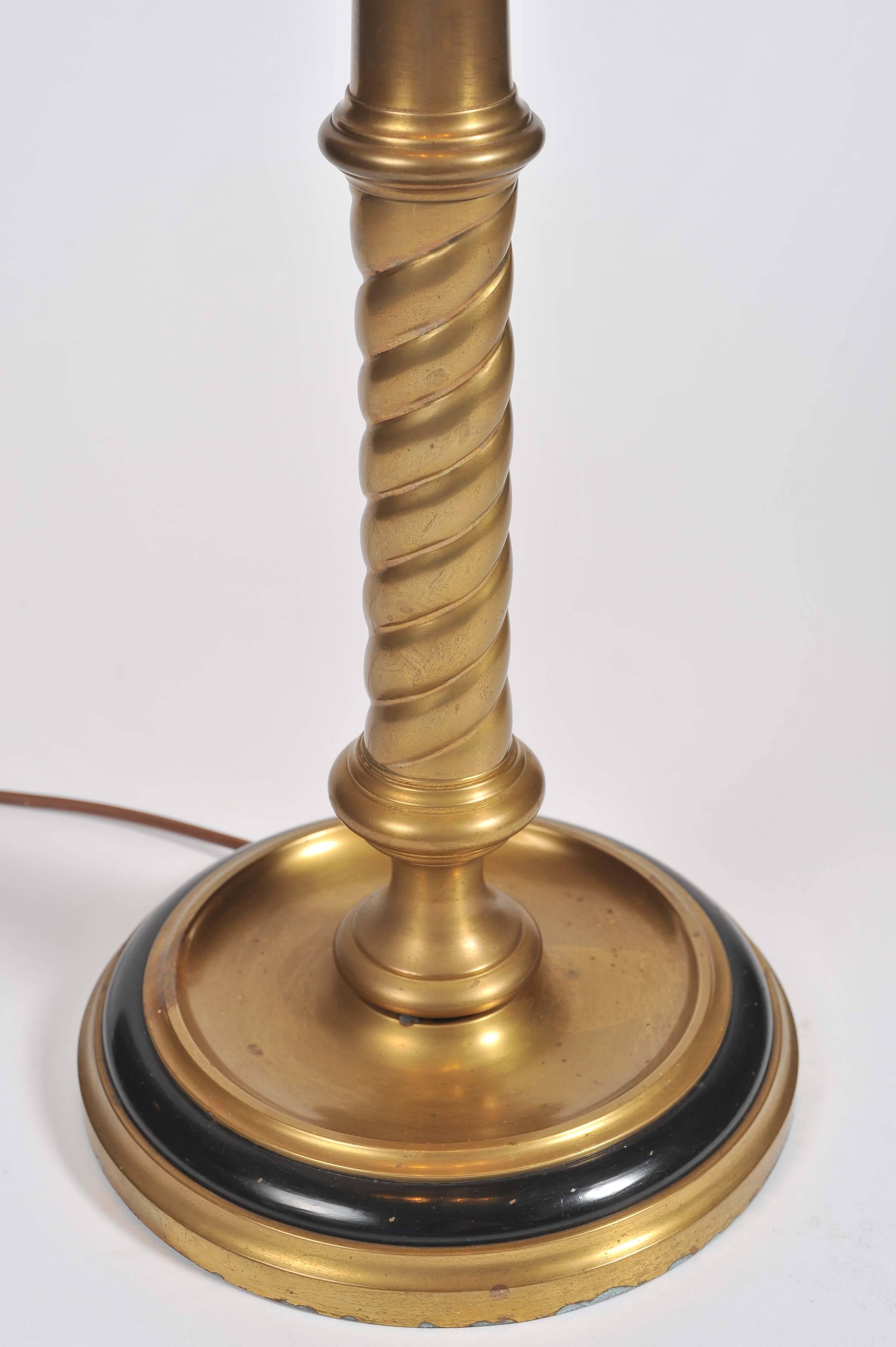 Brass 20th Century Floor Lamp by Chapman For Sale