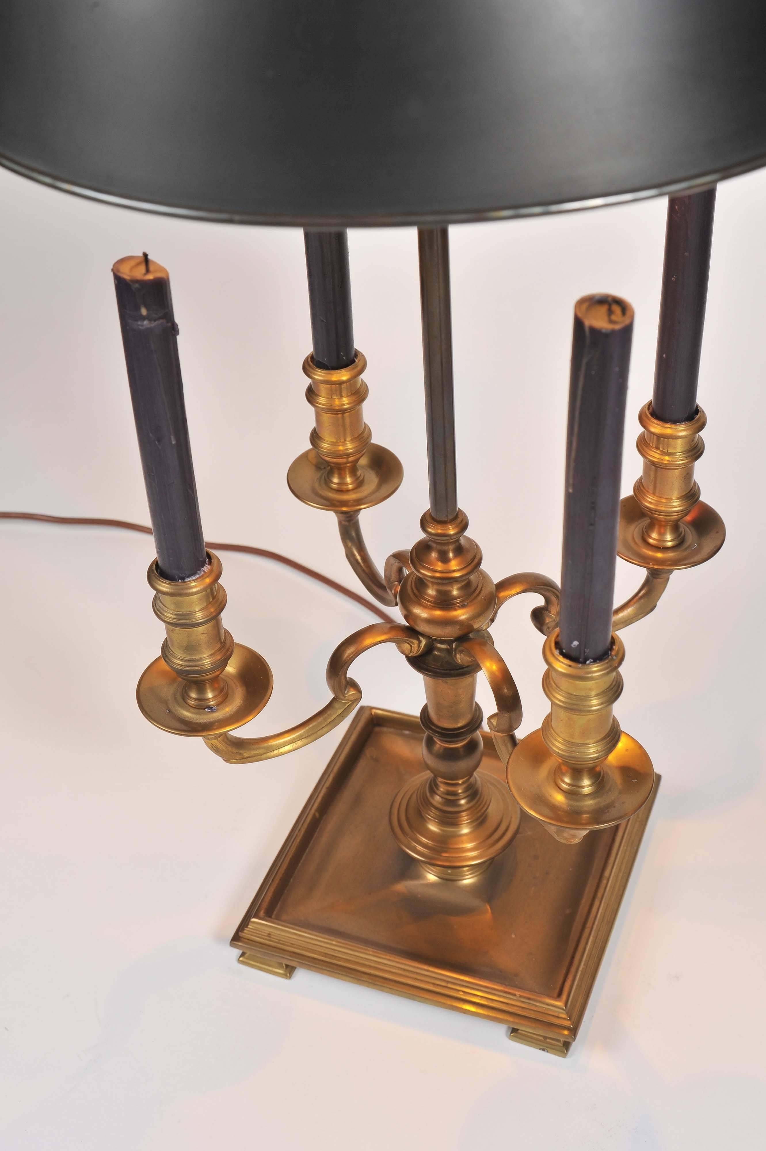 Brass Bouillotte Table Lamp by Chapman 1