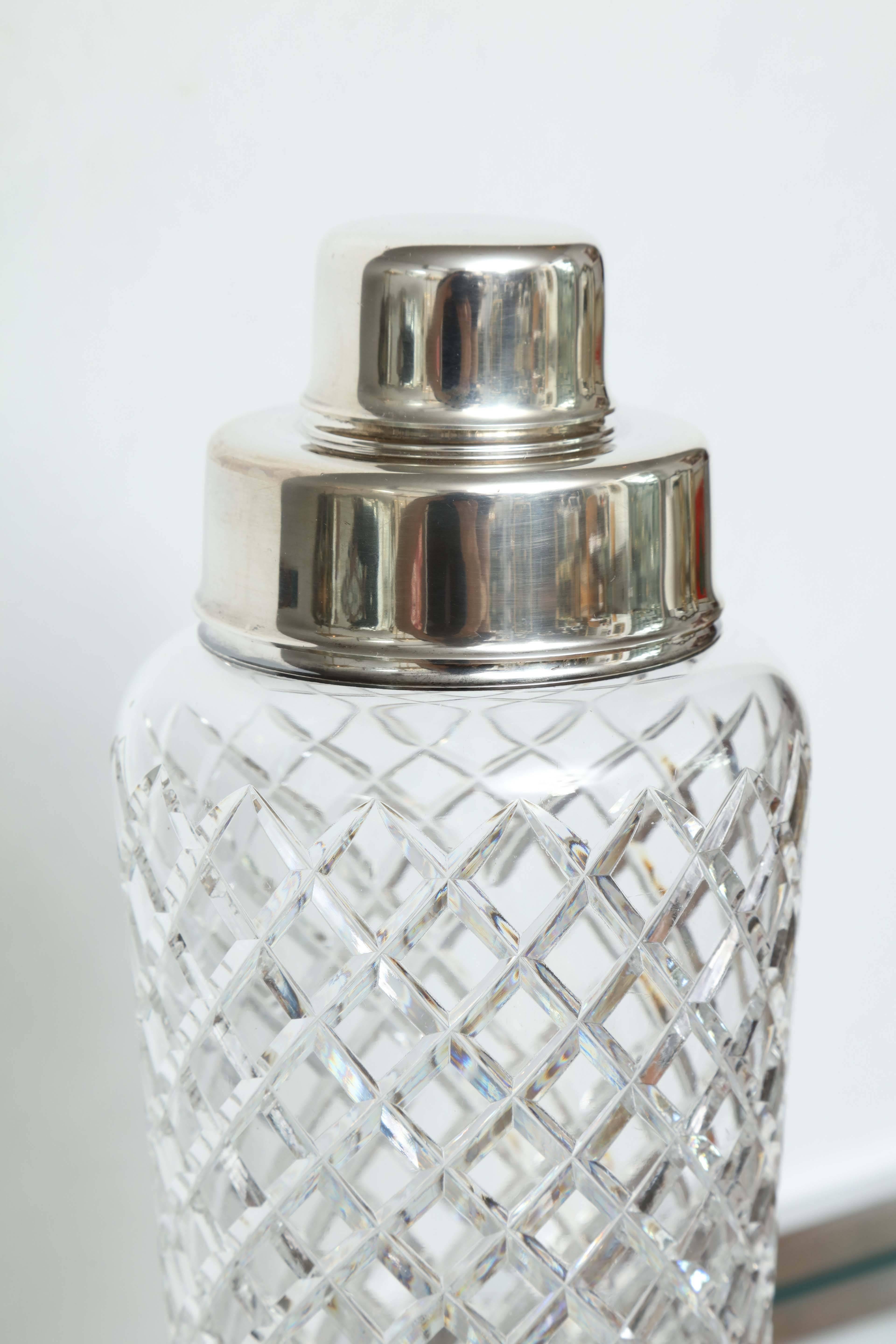 Tiffany und Co Sterling Silber und Kristall Cocktail Shaker (amerikanisch)