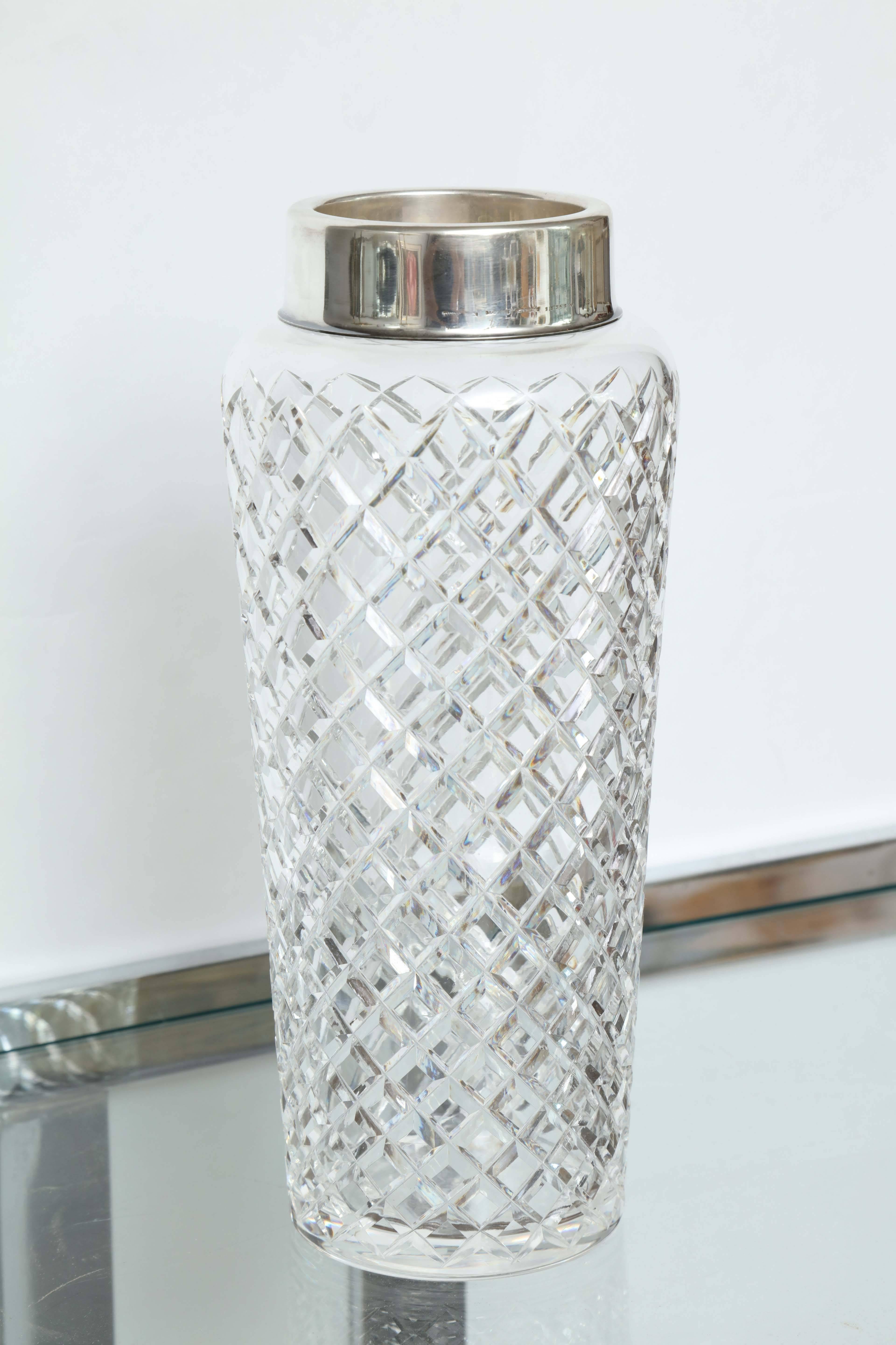 Tiffany und Co Sterling Silber und Kristall Cocktail Shaker 1