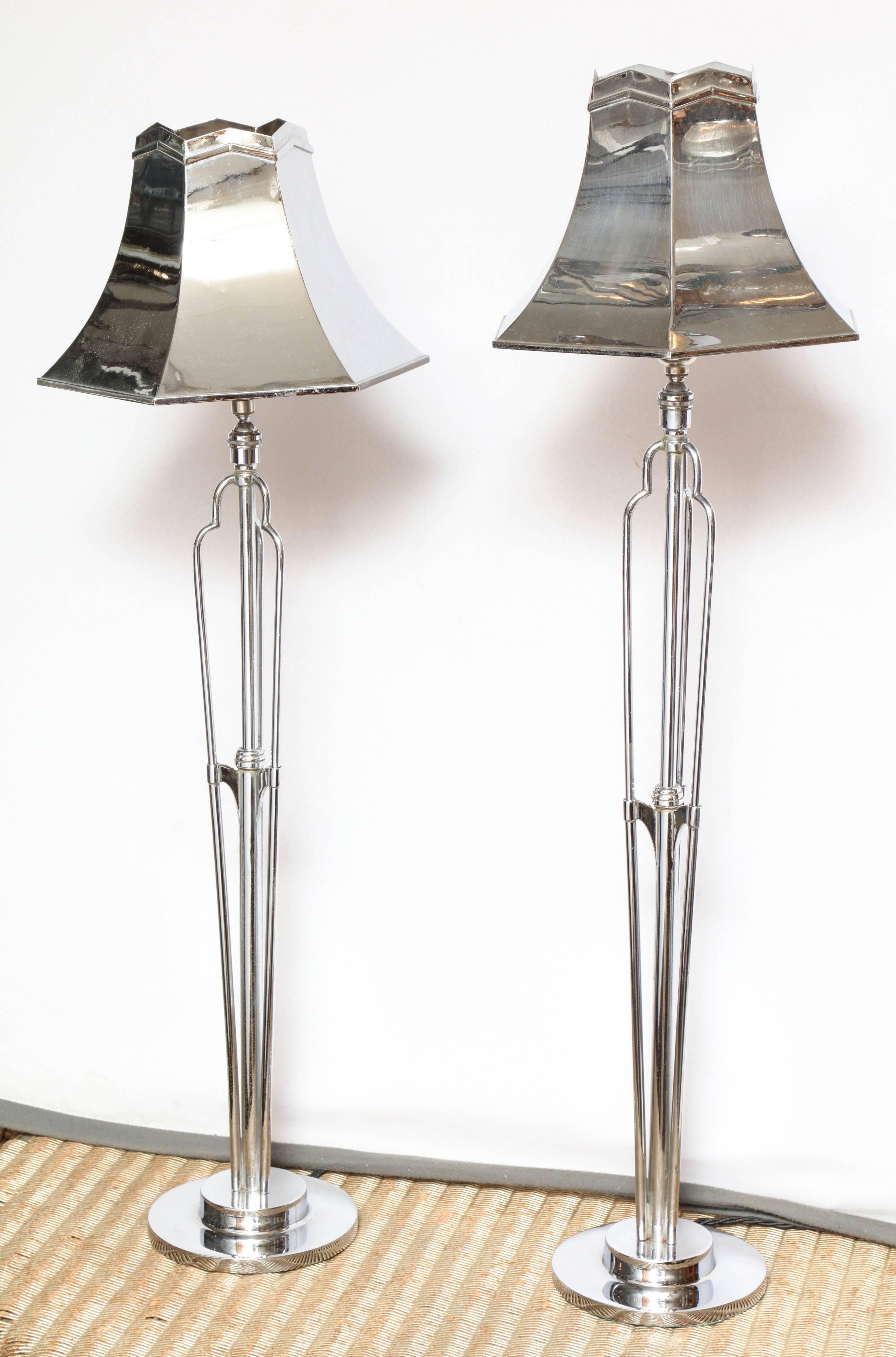 Pair of lamps from Claridges hotel. Handpicked by Ann-Morris Buyers.

Claridges Hotel, the seat of High Society in London has housed everyone from exiled Royal Families to Movie Stars. The hotel received a makeover of it’s public rooms in 1925