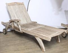 Teak Outdoor Lounge Chaise