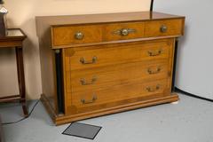 Pair of Bethlehem Biedermeier Style Column Front Six-Drawer Chests