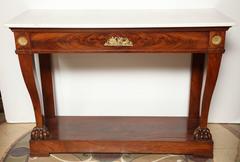French Empire Marble-Top Console
