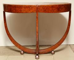Art Deco Burl Floating Center Table
