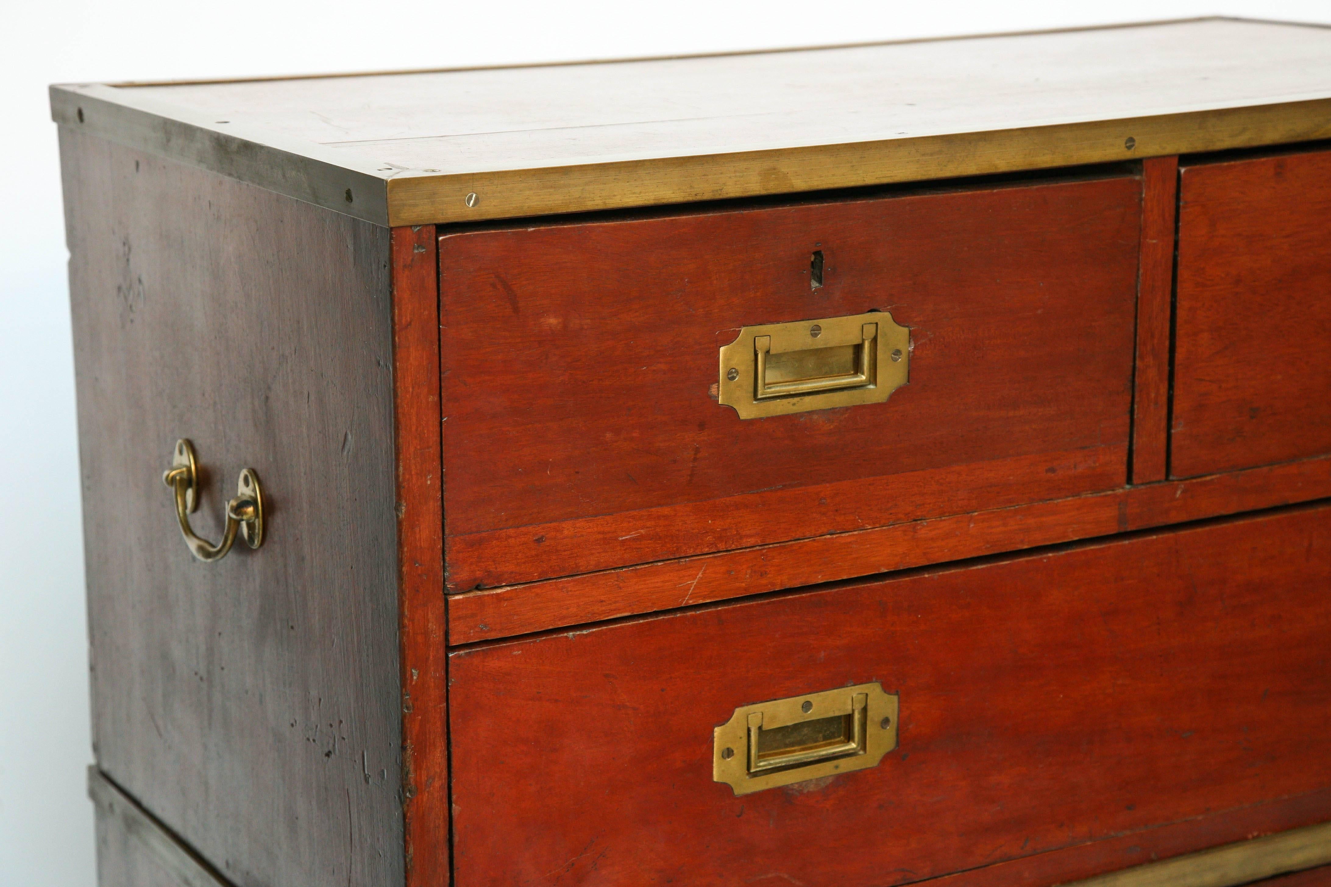 English Georgian Period Campaign Chest