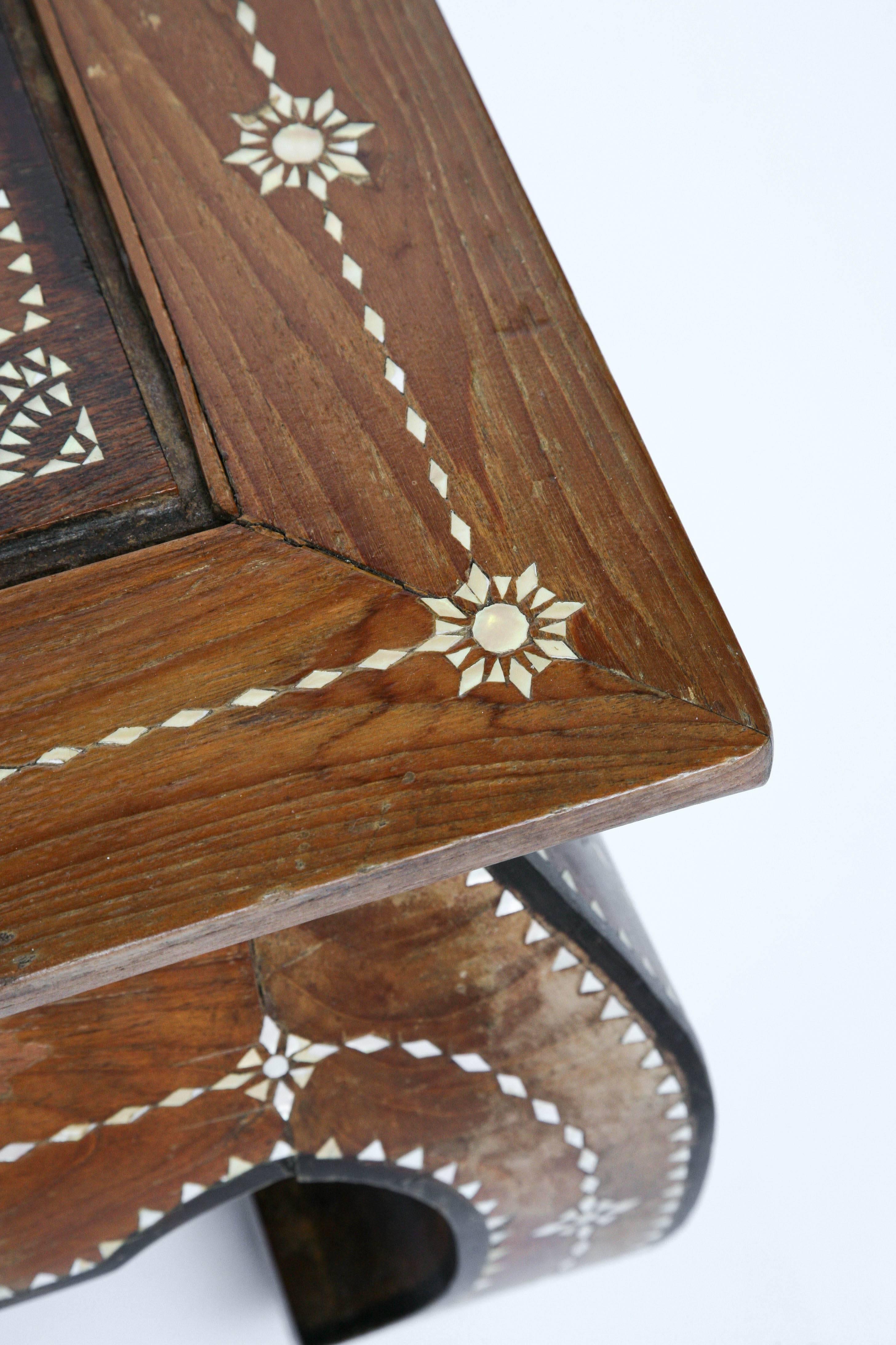 20th Century Superbly Inlaid Moroccan Coffee Table