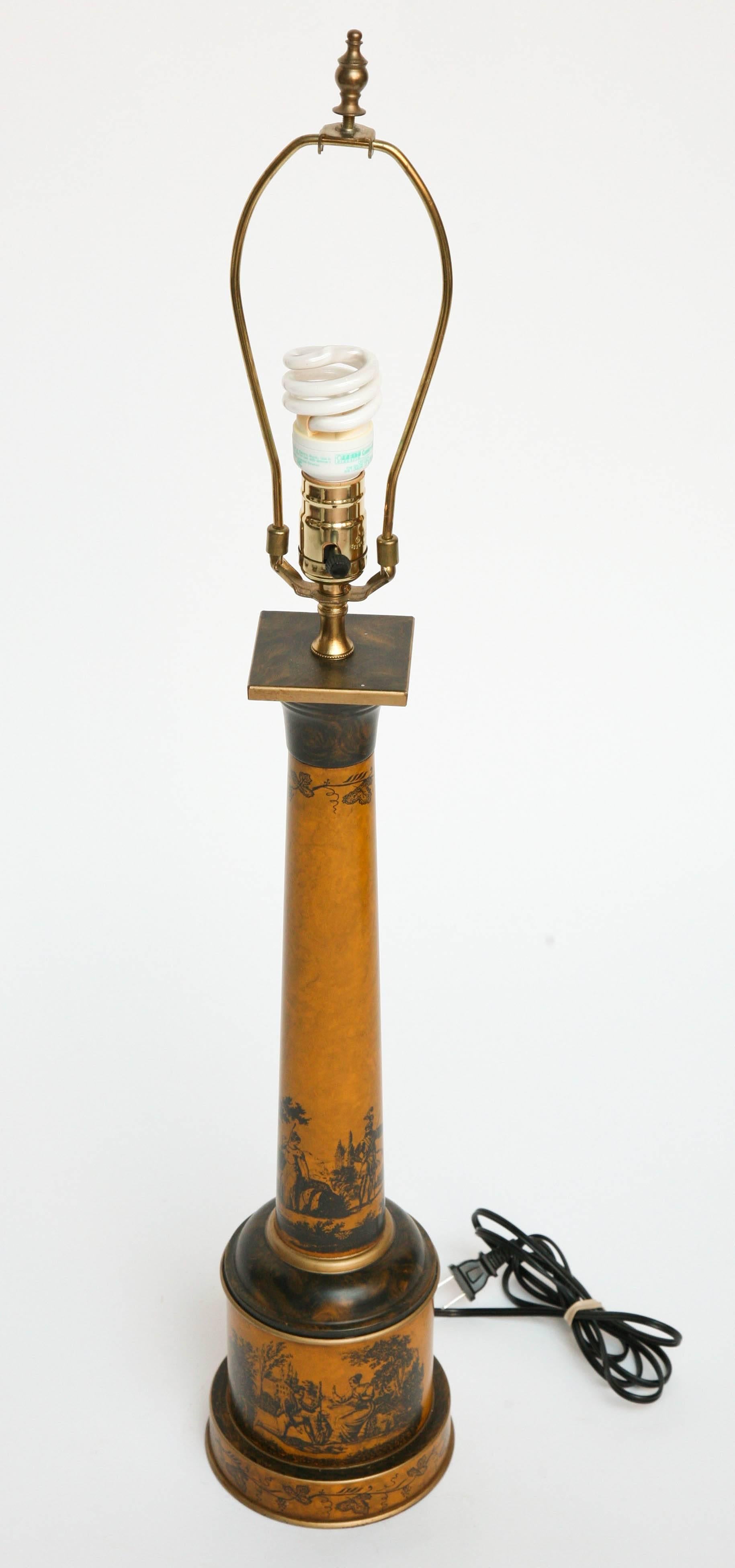 Superb Tole Lamp with Original Tole Shade 4