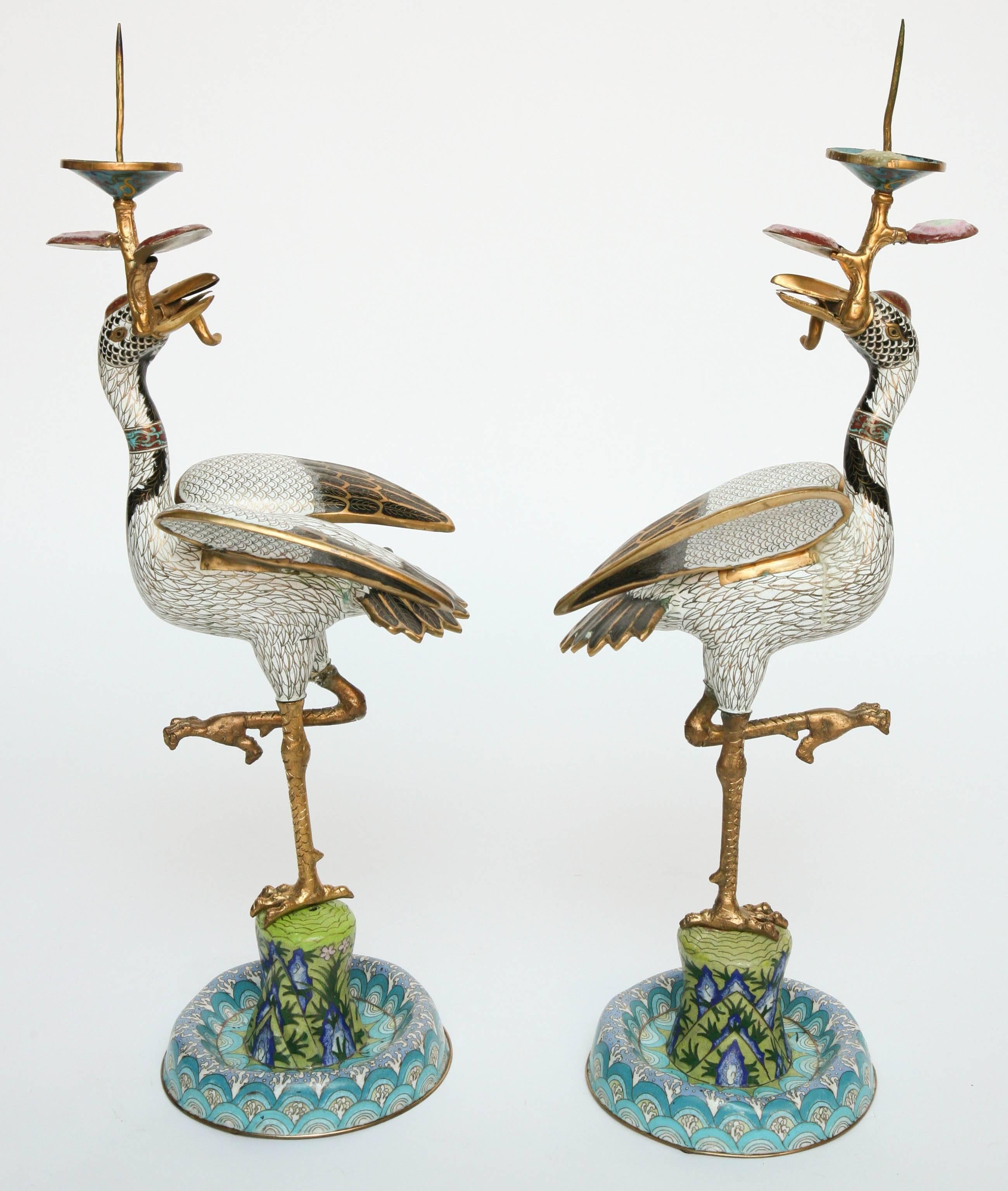 Classic and elegant form, generous in scale and elaborate cloisonné detail.
 