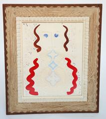 Whimsical Vintage Collage and Water Color by Gloria Vanderbilt