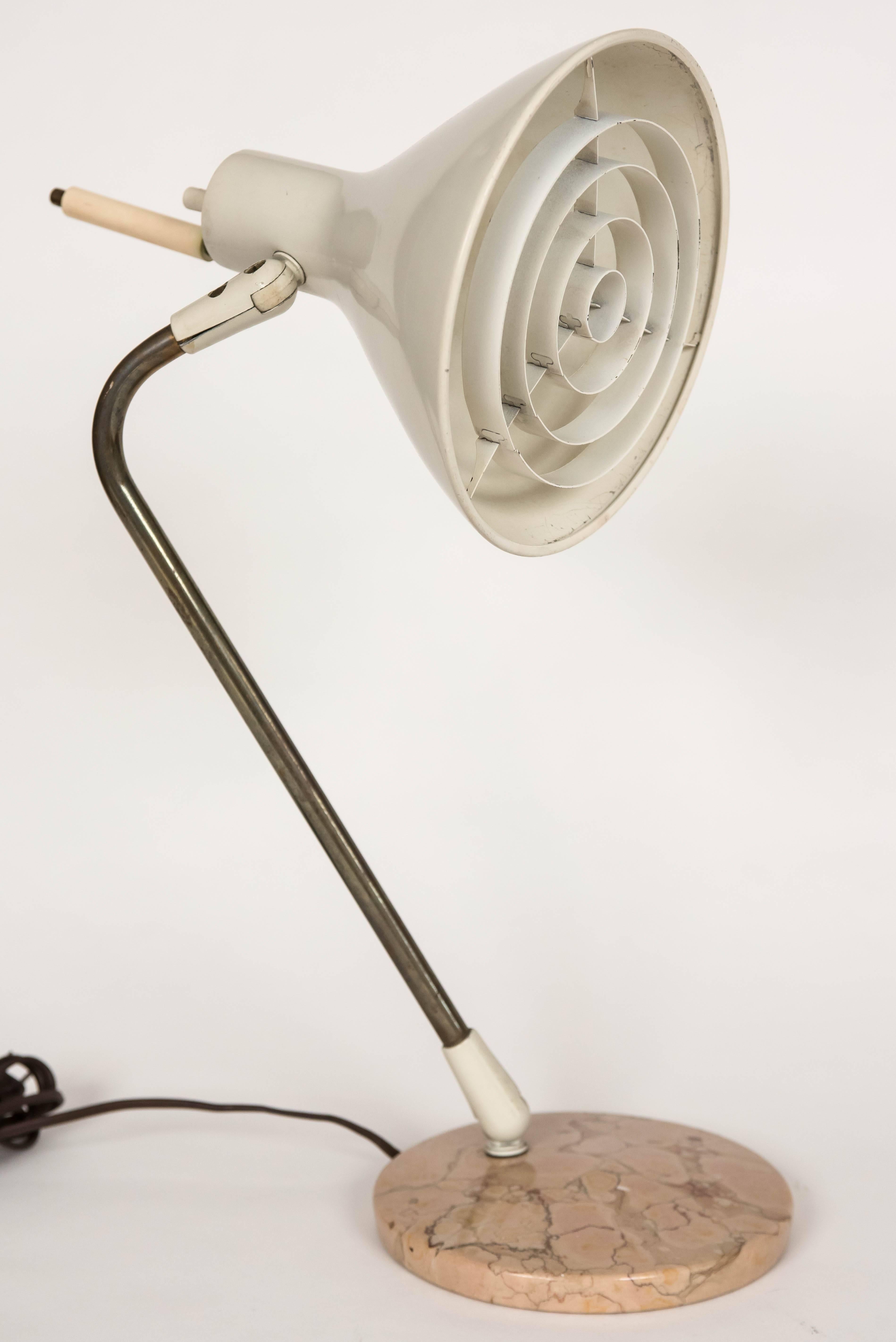 Aluminum Mid-Century Desk Lamp by Maurizio Tempestini for Lightolier For Sale