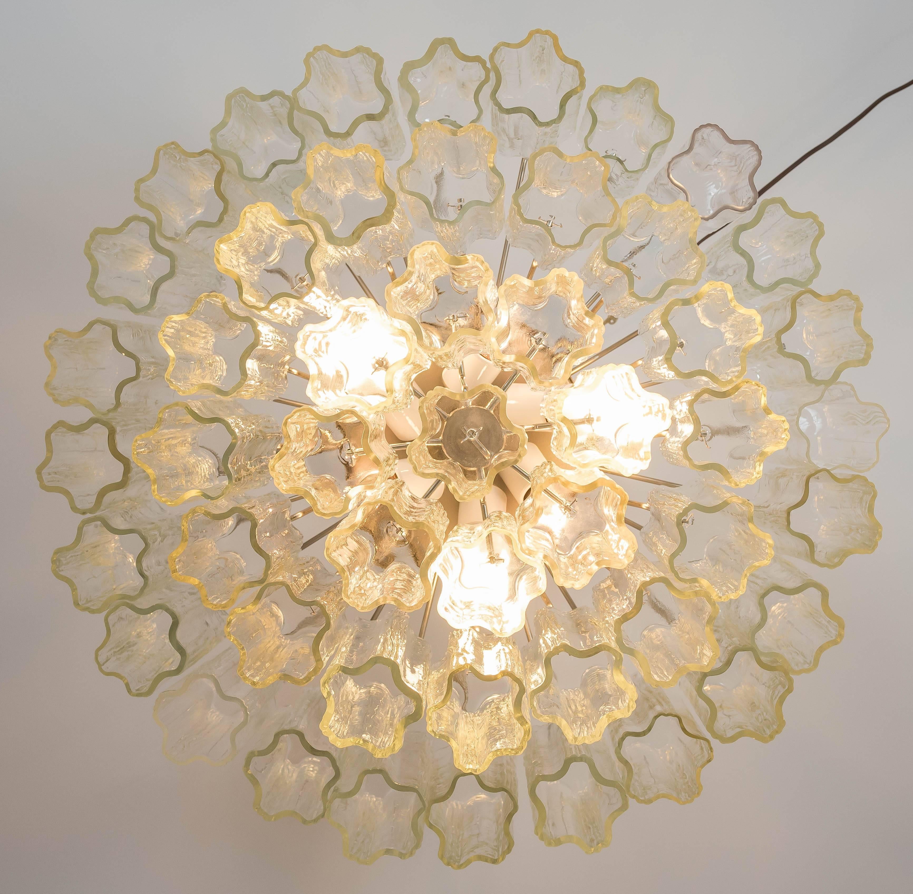 Large Murano Tronchi Pendant Light In Excellent Condition In Toronto, ON