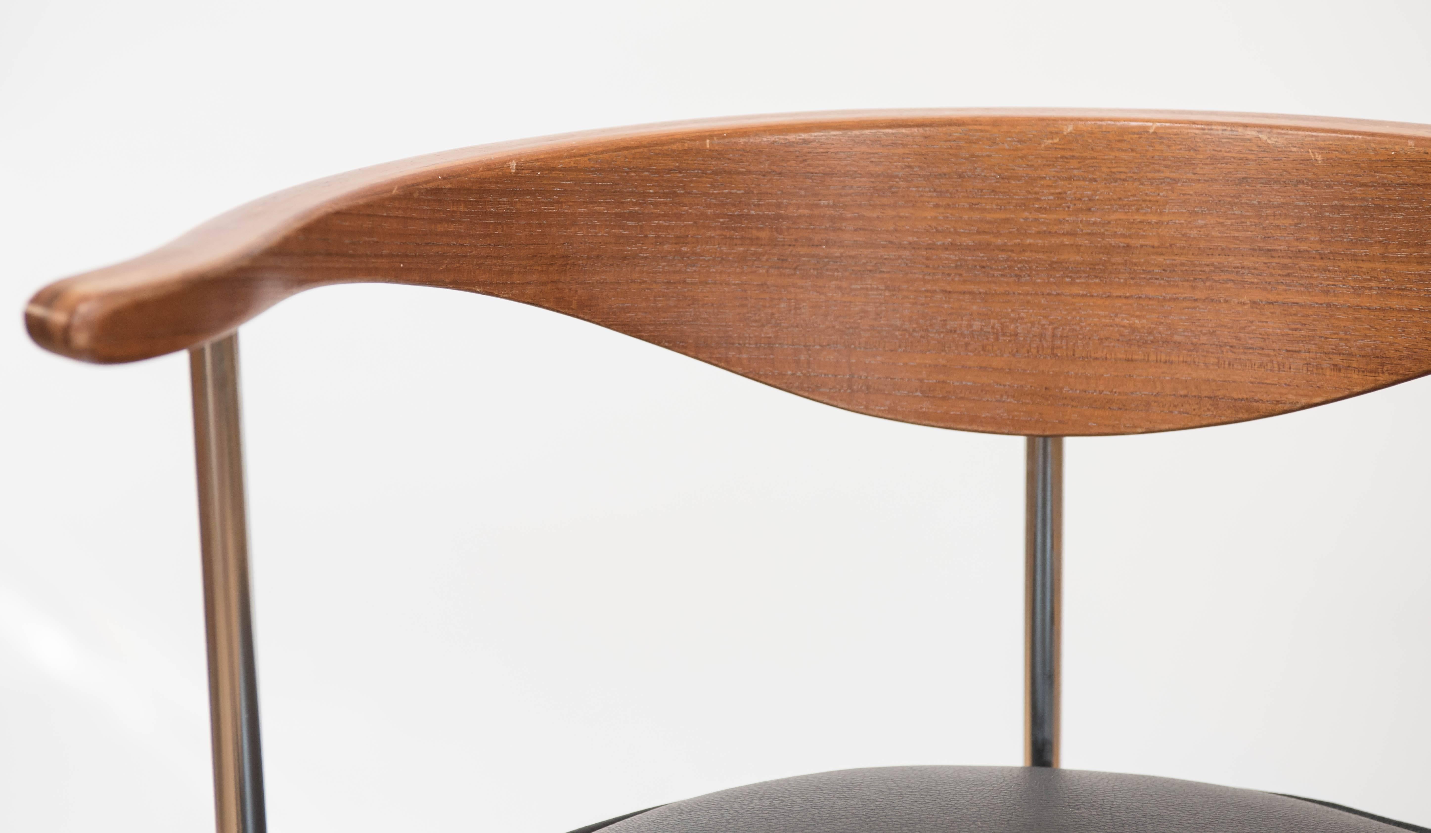 Mid-20th Century Fritz Hansen Model 3200 Elbow Chair, Denmark, circa 1963