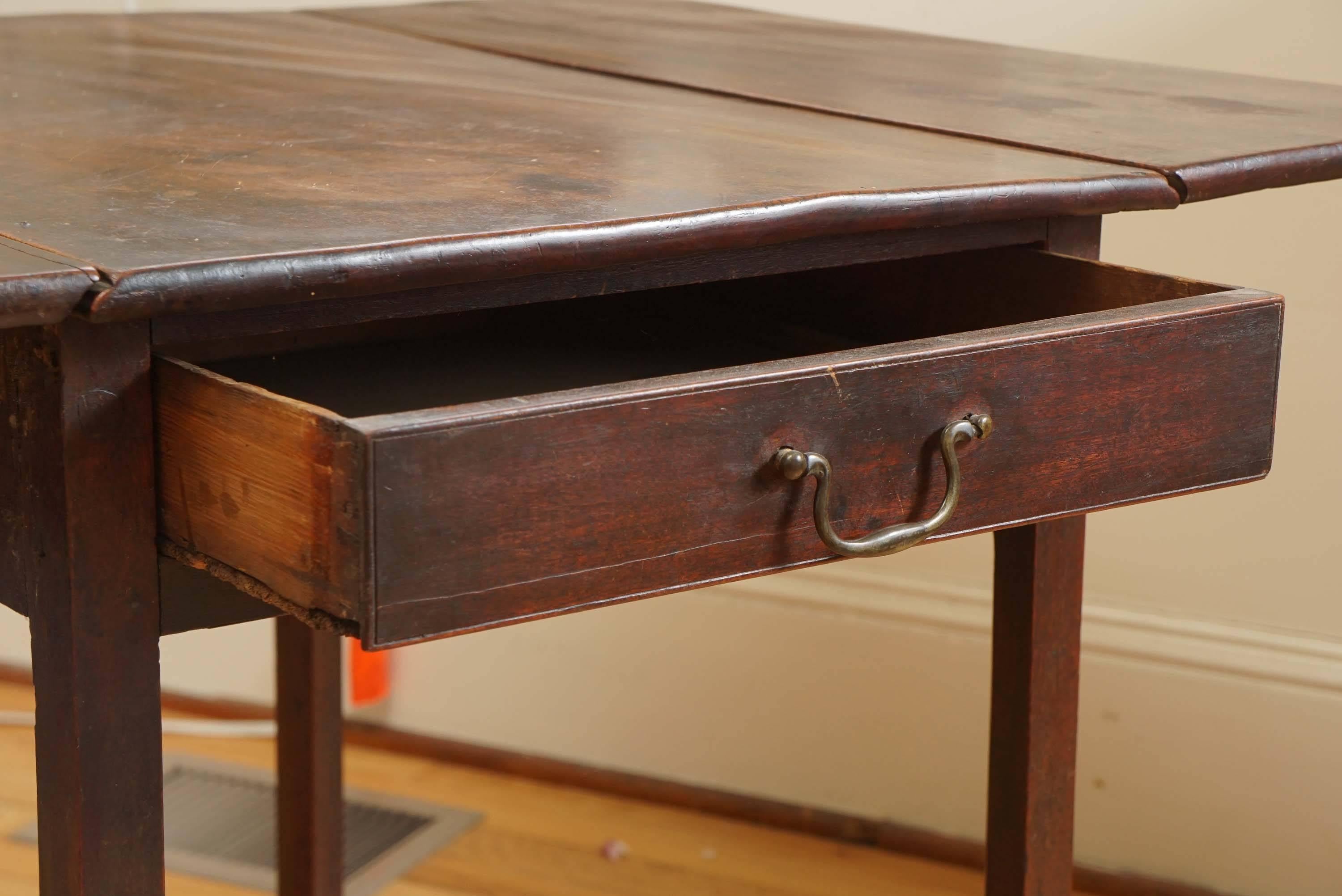 small mahogany drop leaf table