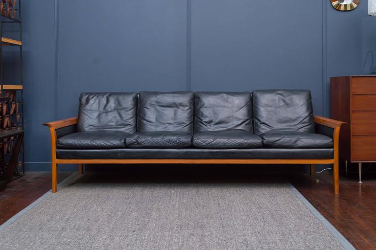 Hans Olsen Leather Sofa