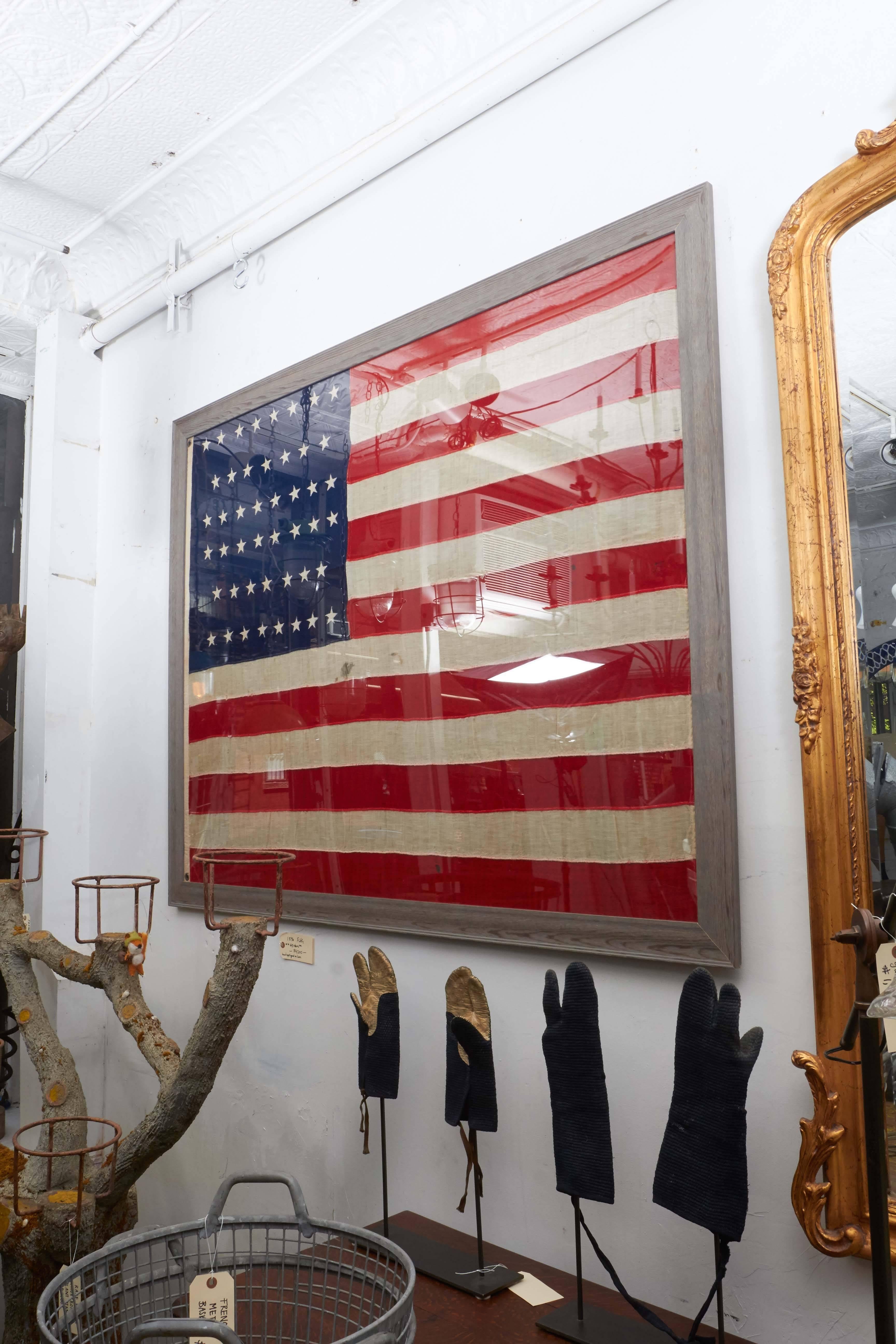 45 Star American Flag In Good Condition In New York, NY